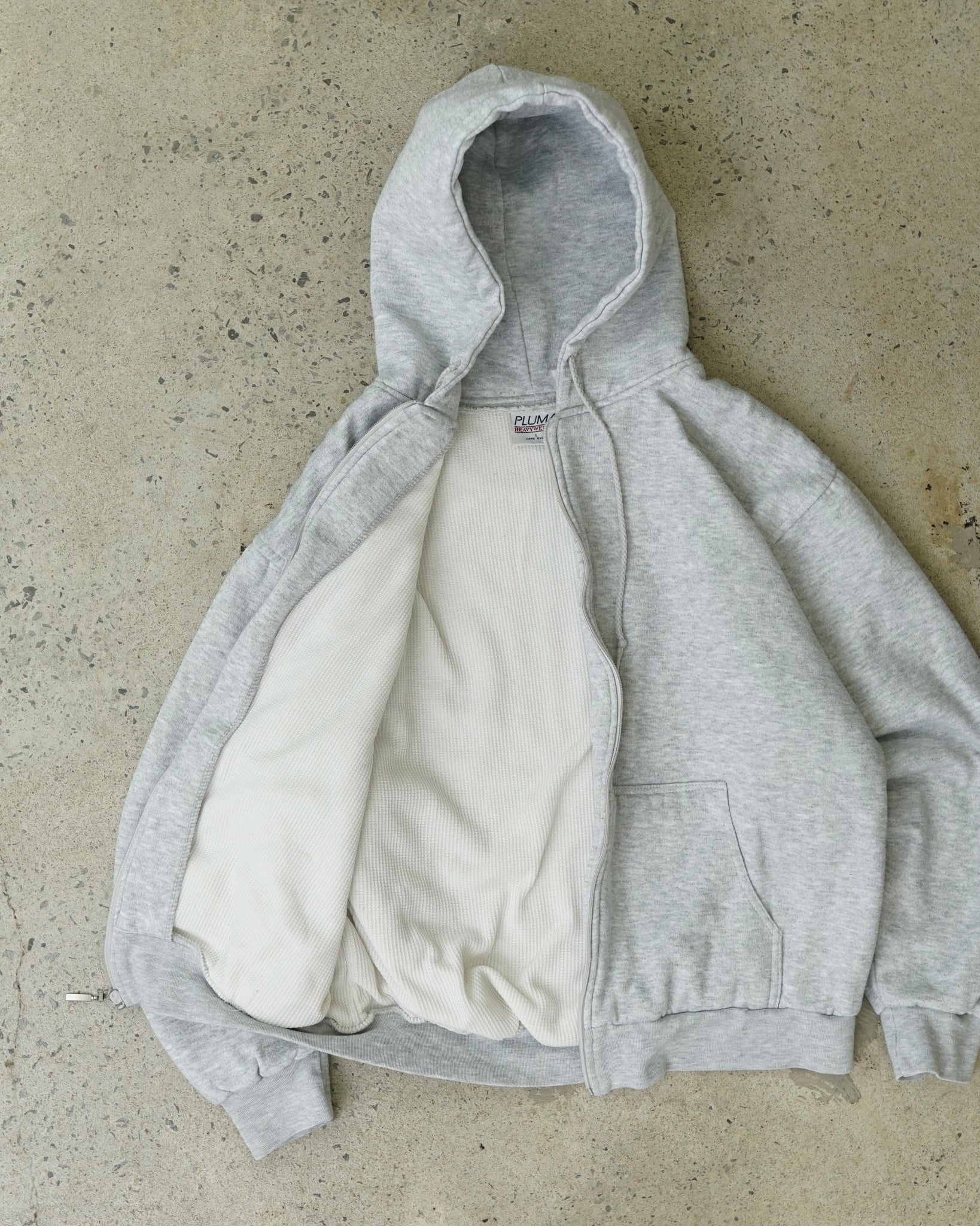 pluma heavyweight zip-up hoodie