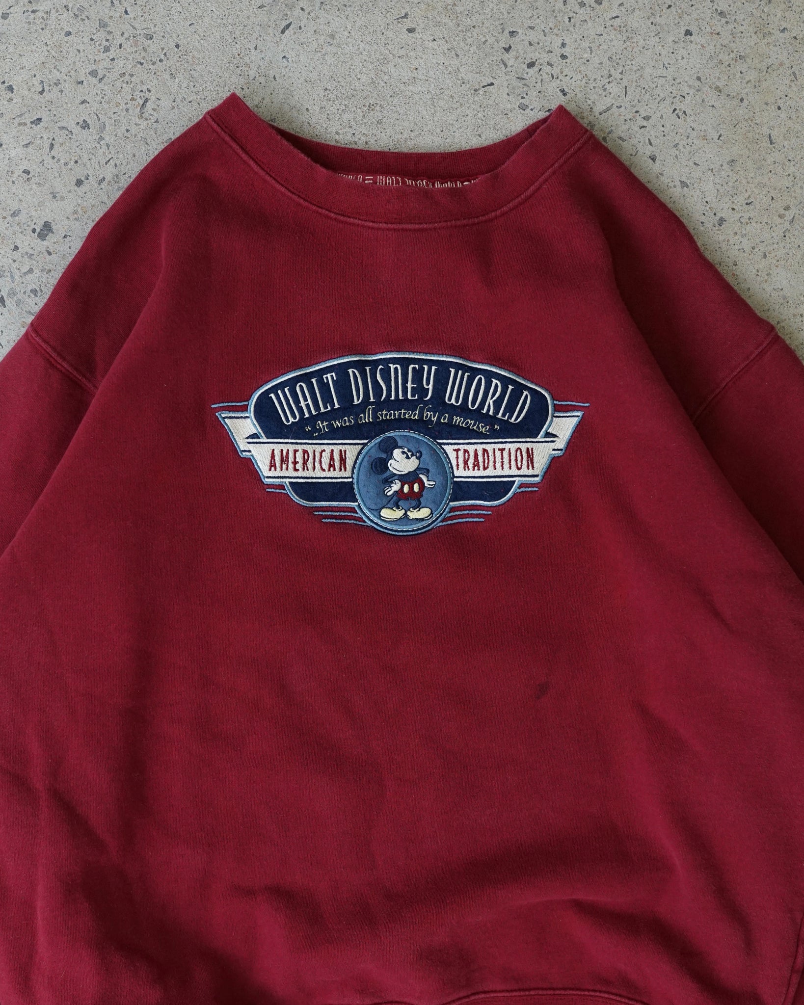 mickey mouse disney world crewneck