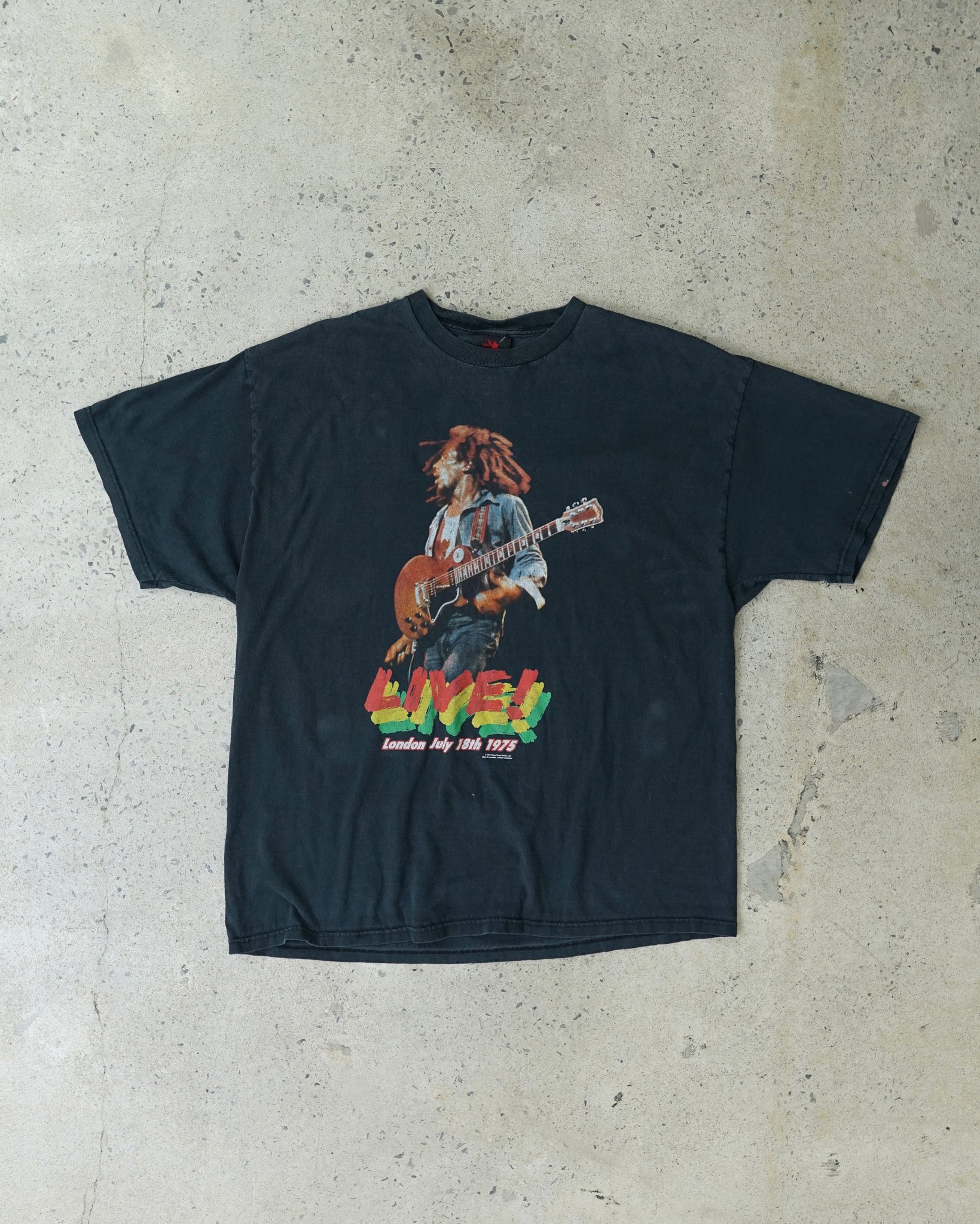 bob marley live t-shirt