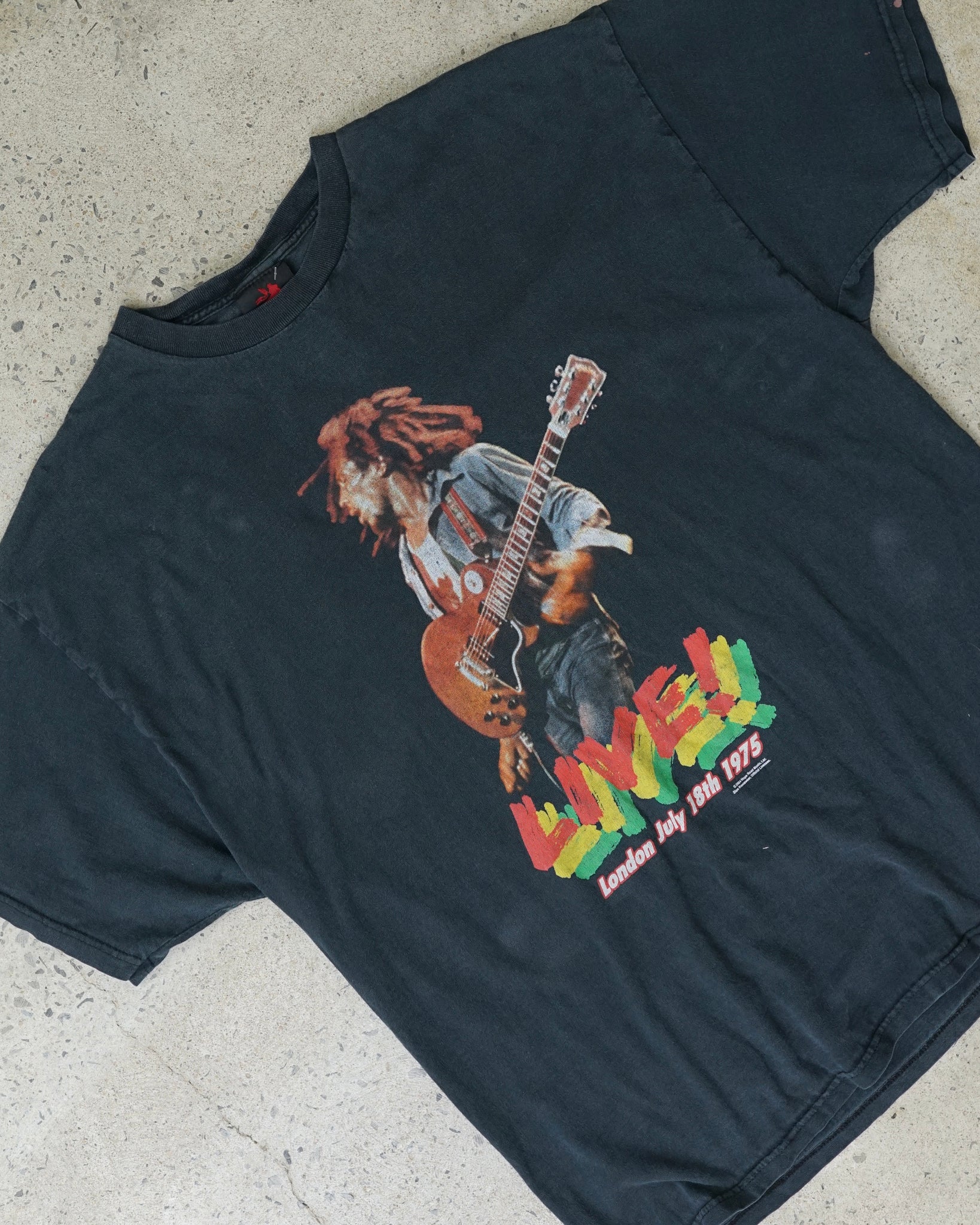 bob marley live t-shirt