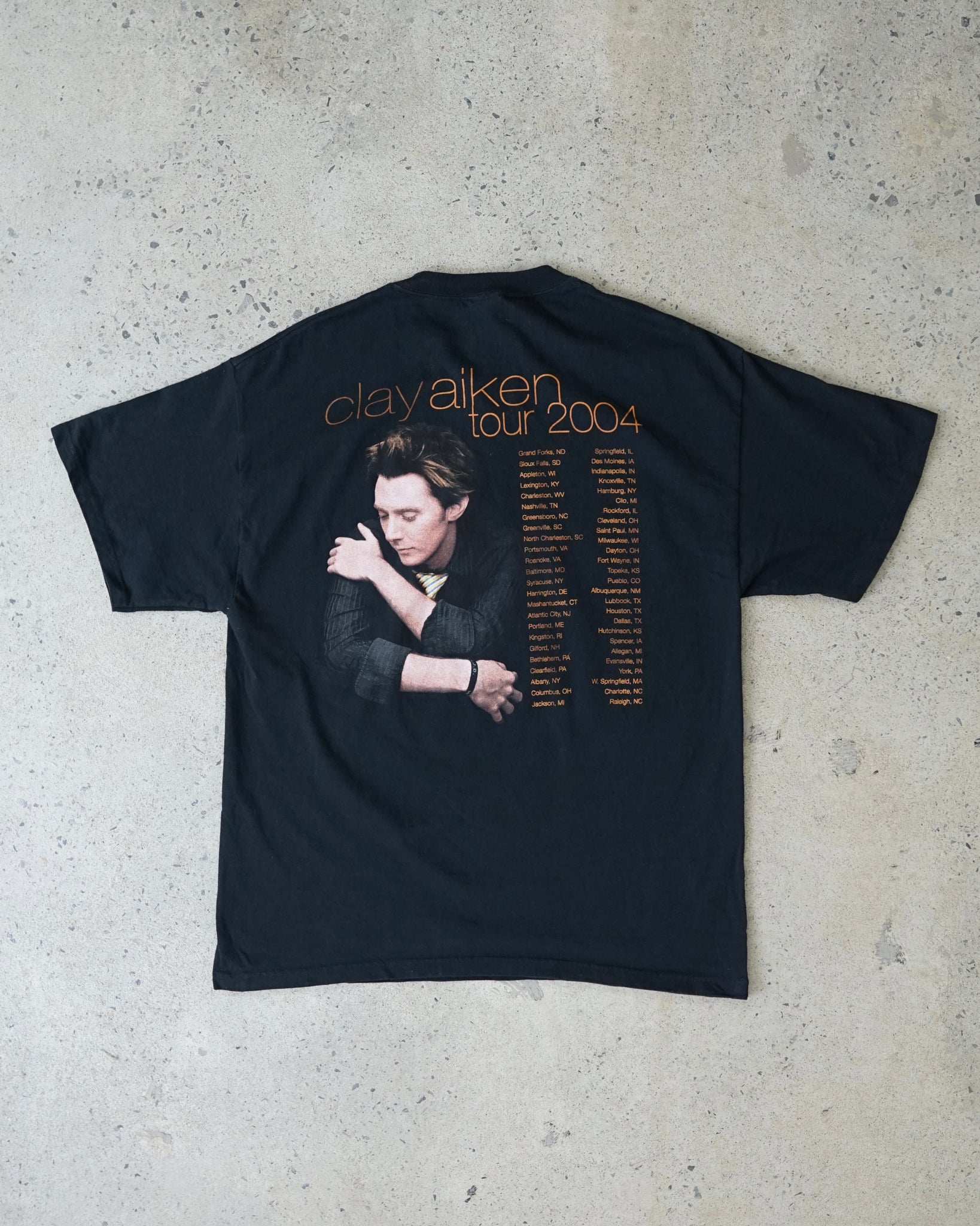 clay aiken tour t-shirt