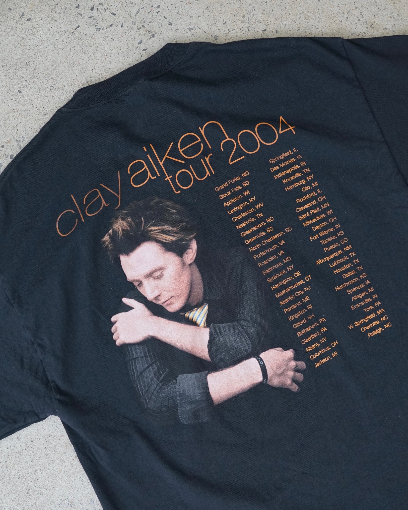 clay aiken tour t-shirt