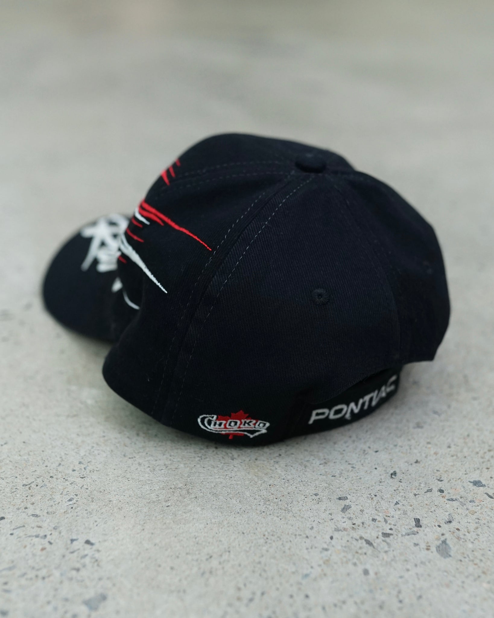 pontiac racing velcro hat