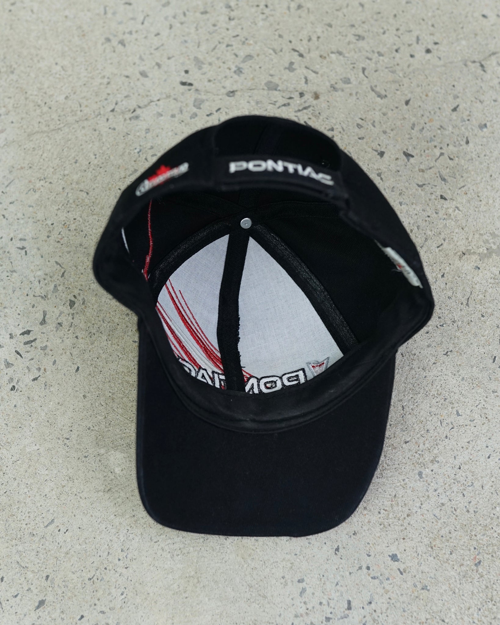 pontiac racing velcro hat