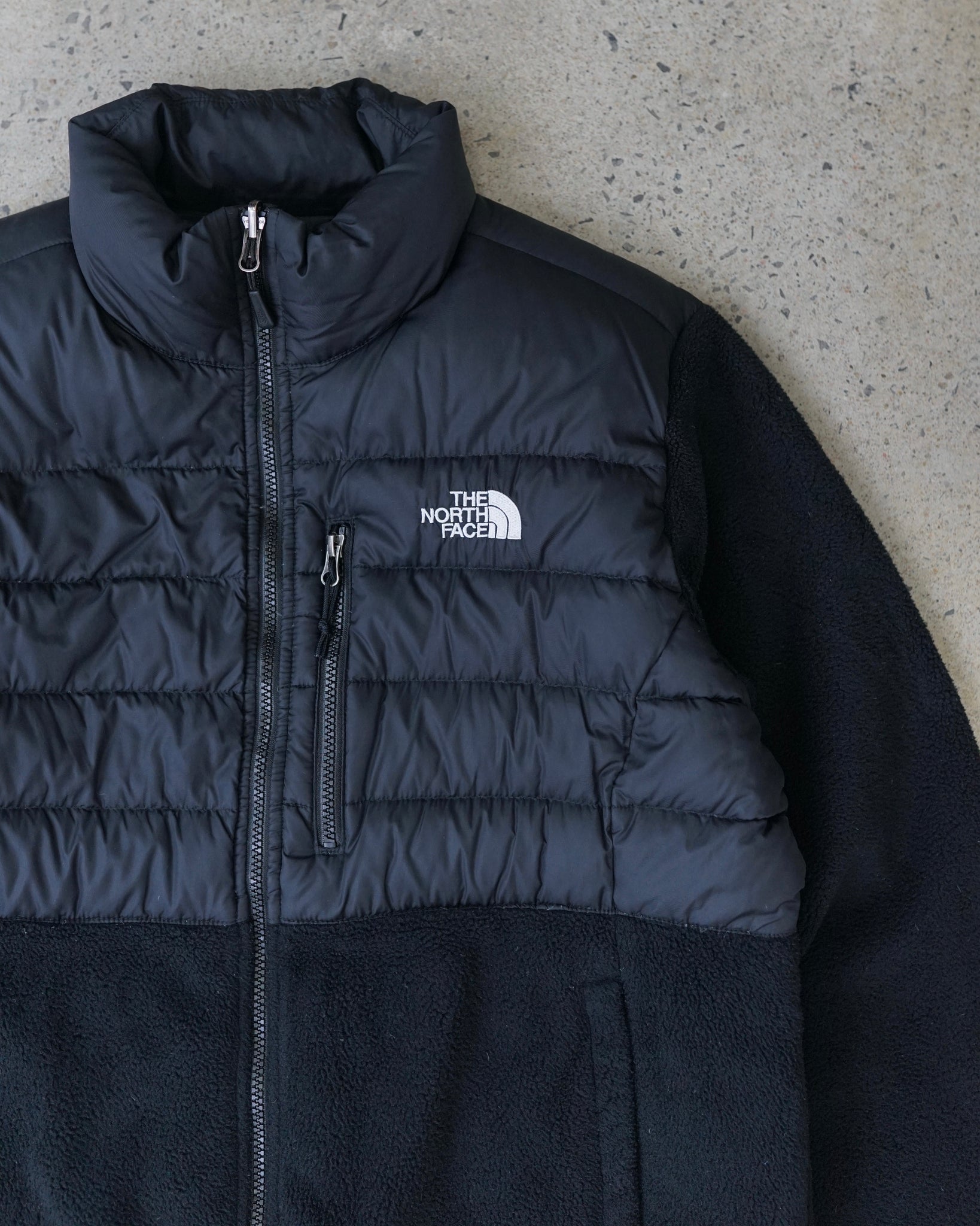 the north face denali puffer fleece