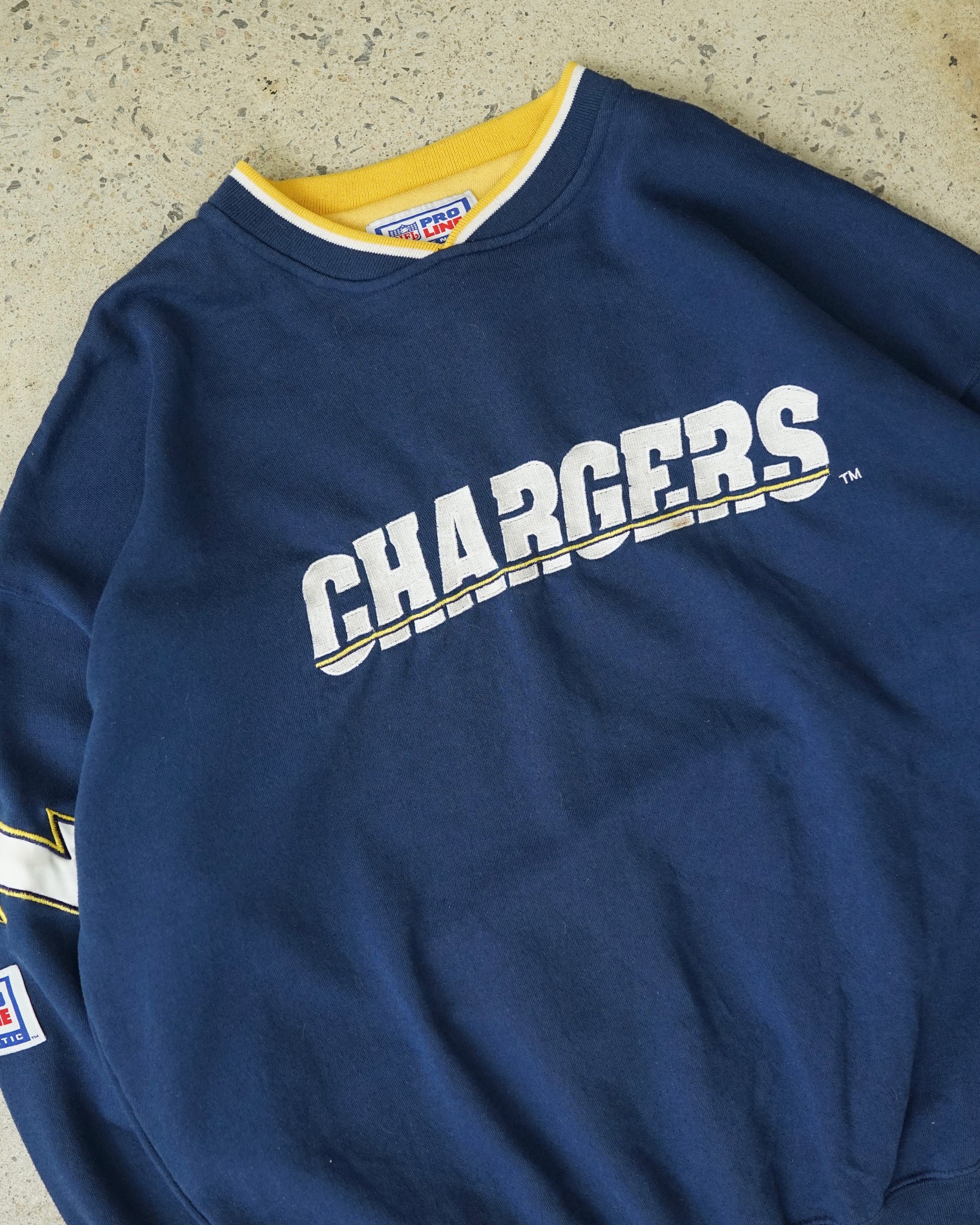 los angeles chargers starter crewneck