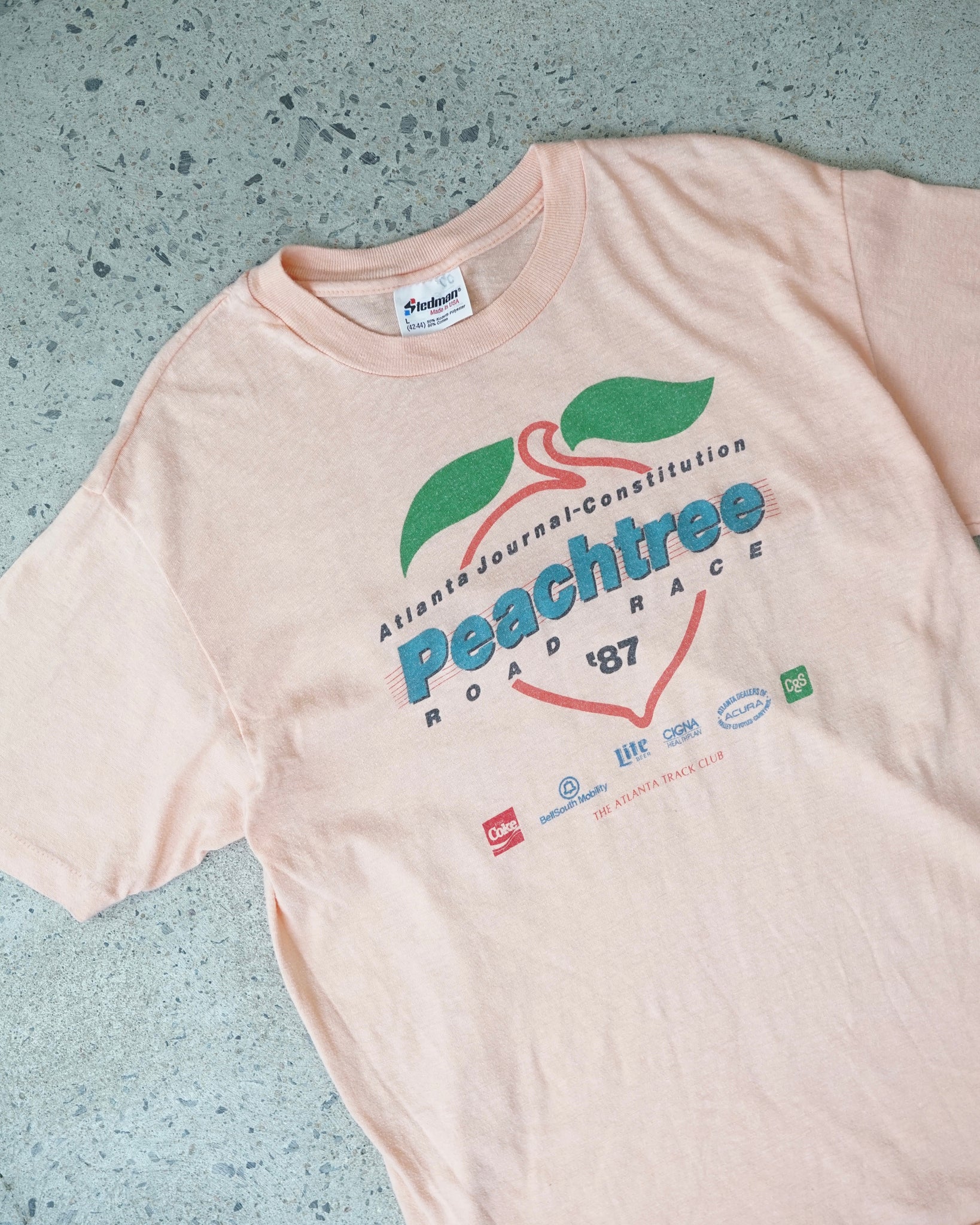 peachtree road race 1987 t-shirt