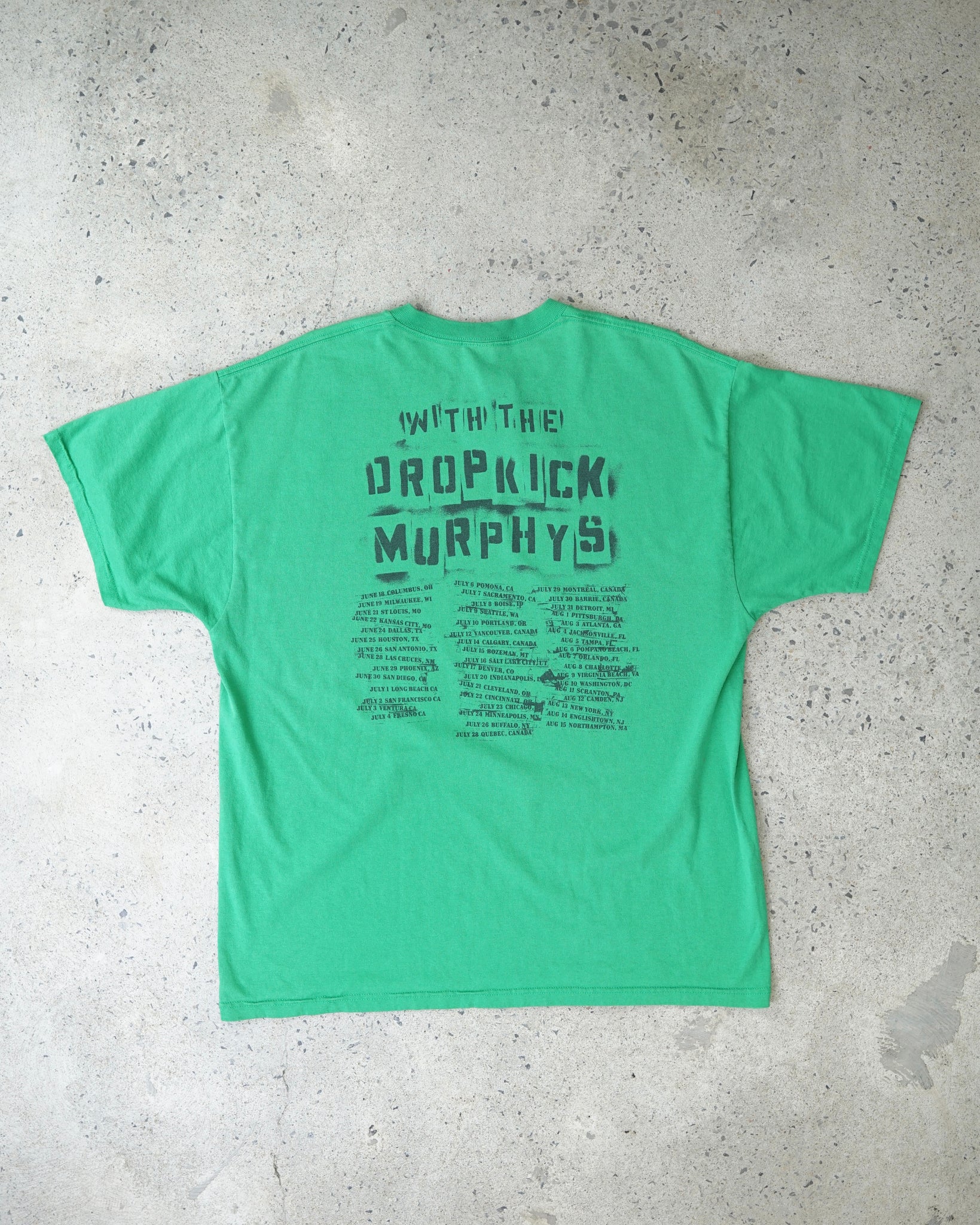 drop kick murphys tour t-shirt - XL