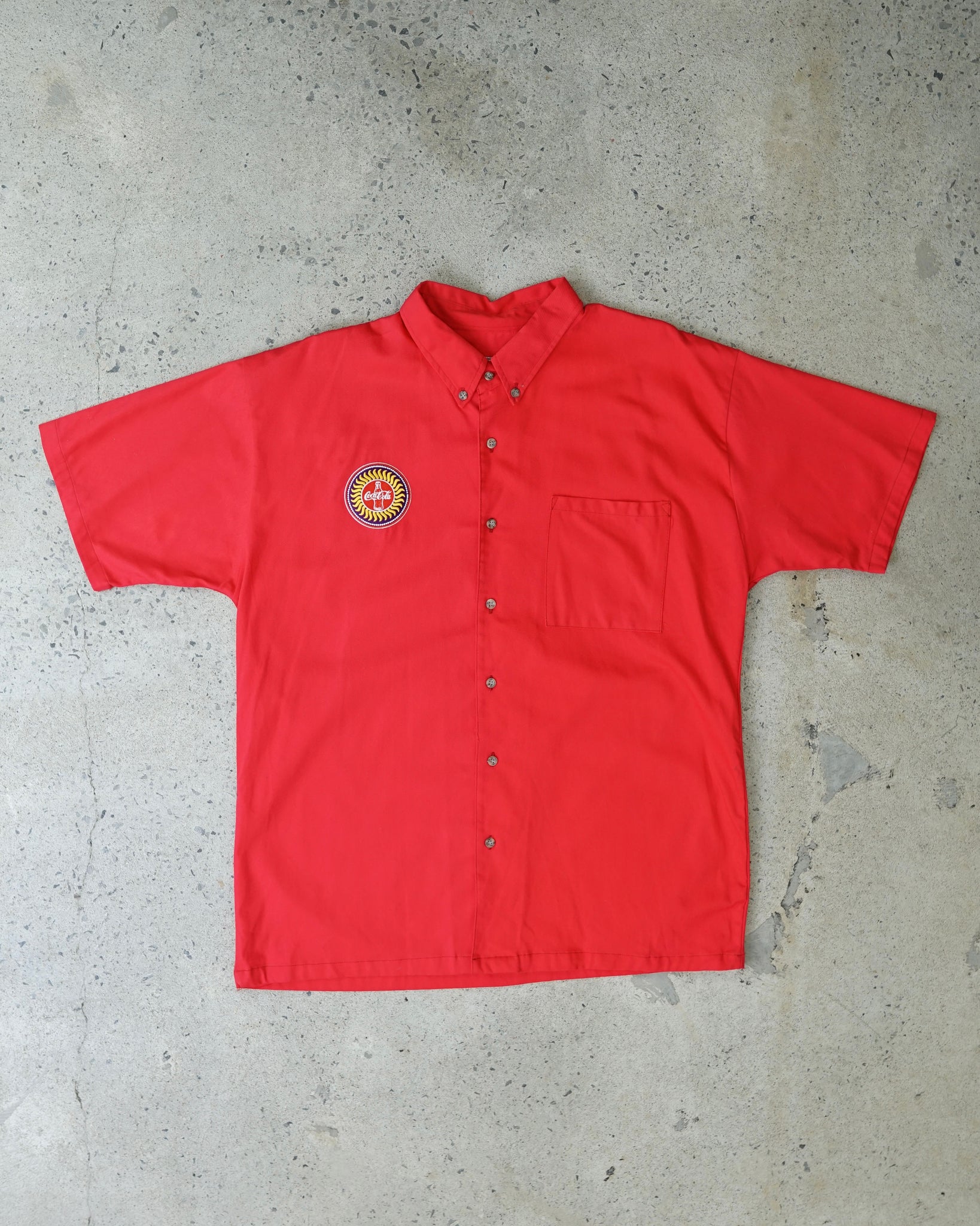 coca-cola button-up shirt