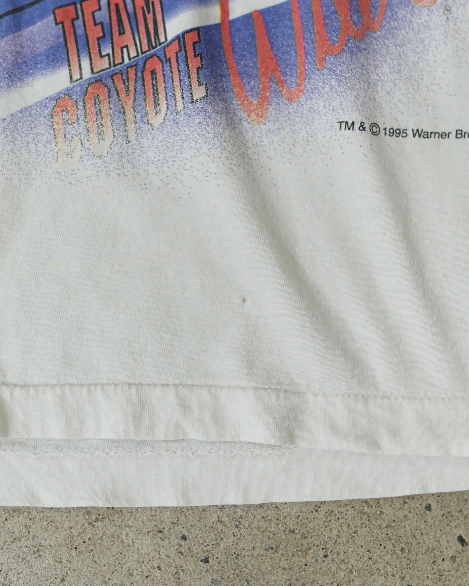 wile e. coyote nascar 1995 t-shirt