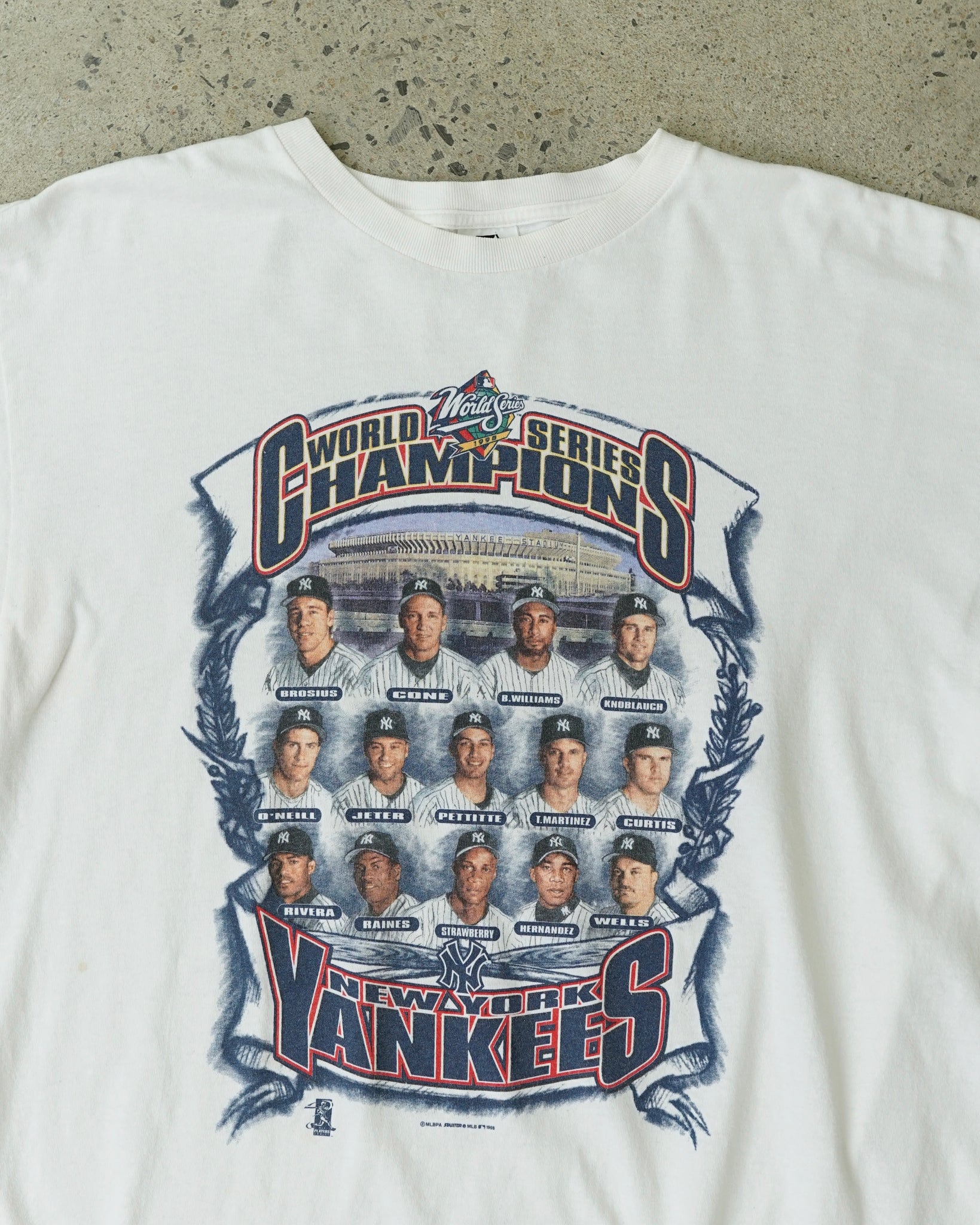 new york yankees champions starter 1998 t-shirt