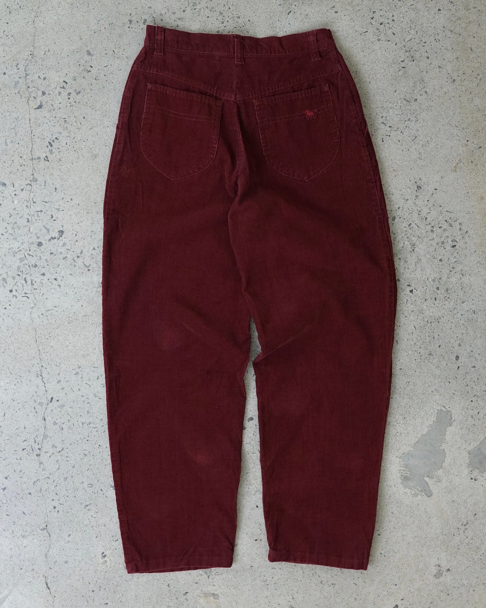 silver unicorn corduroy pants