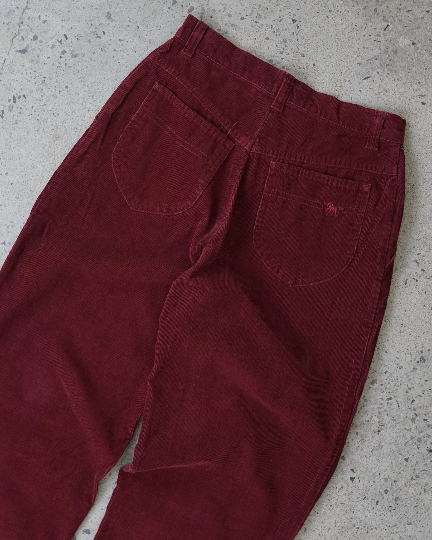 silver unicorn corduroy pants