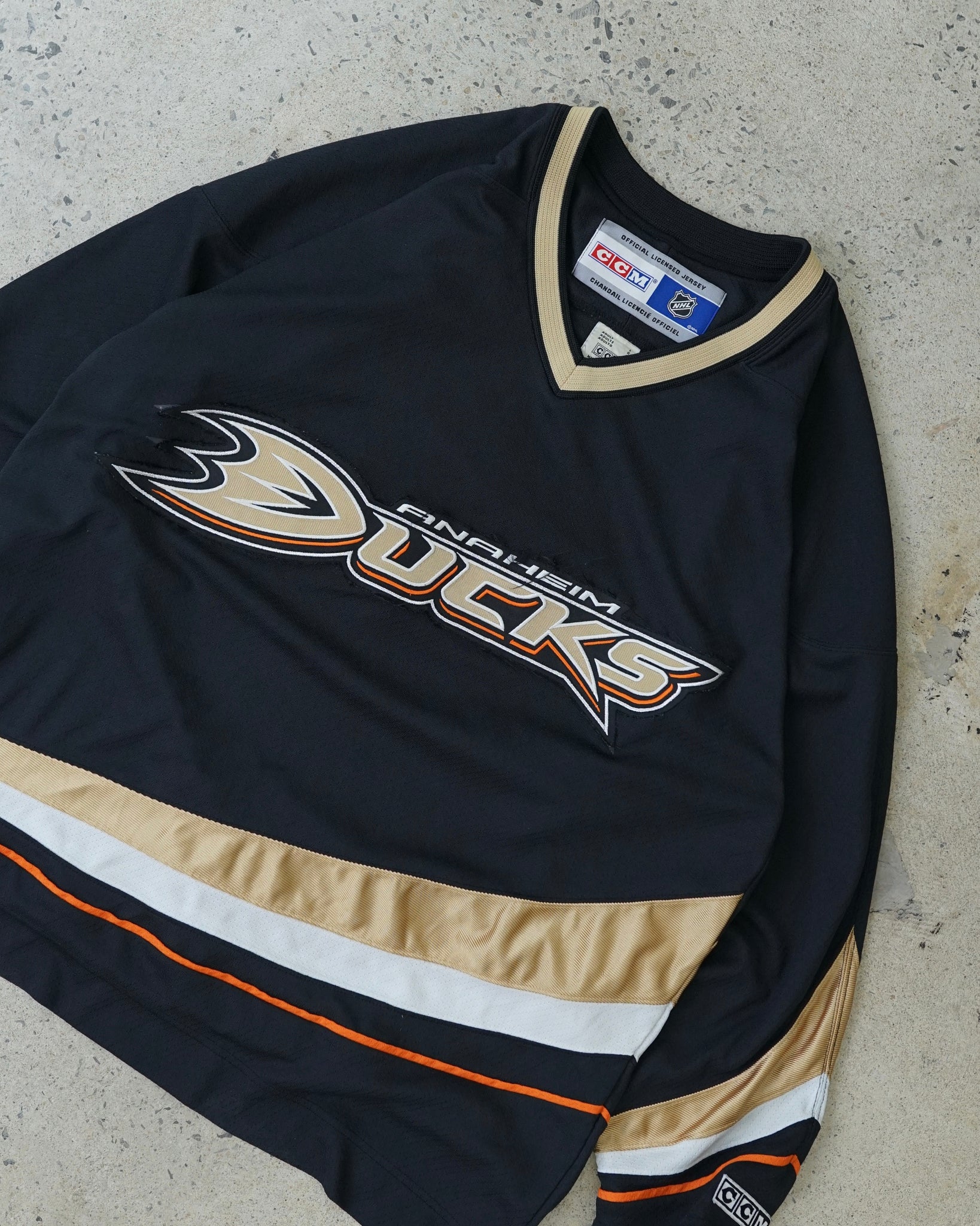 anaheim ducks ccm hockey jersey