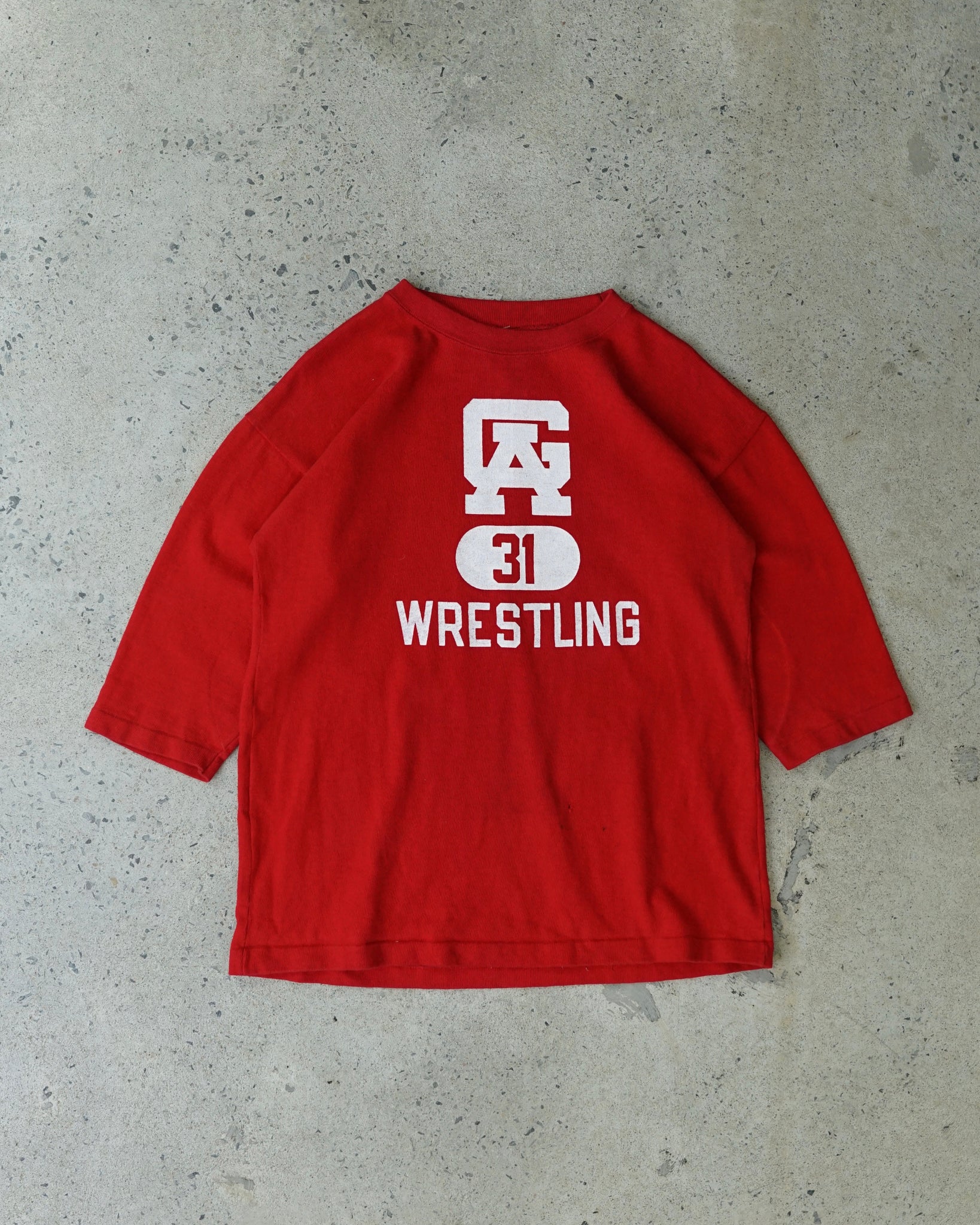 wrestling raglan sweater