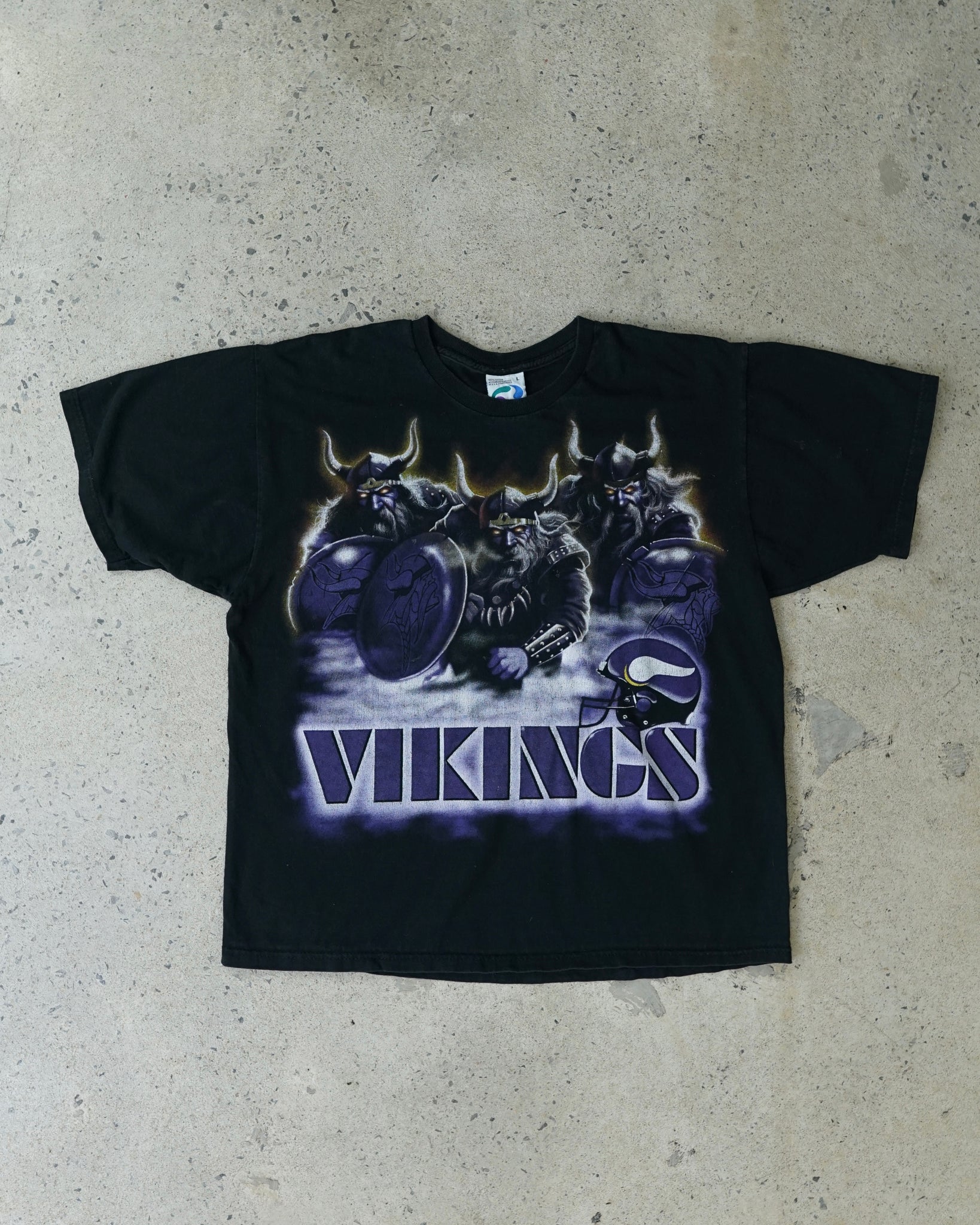 vikings liquid blue t-shirt