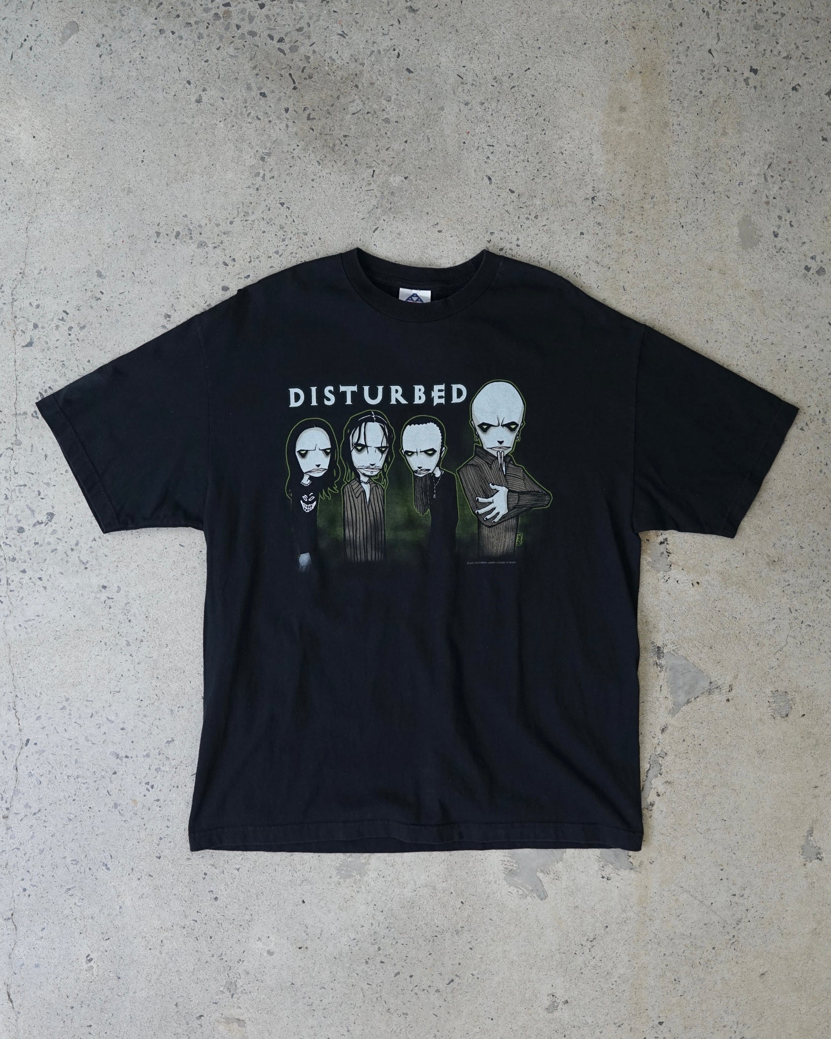disturbed band 2001 t-shirt