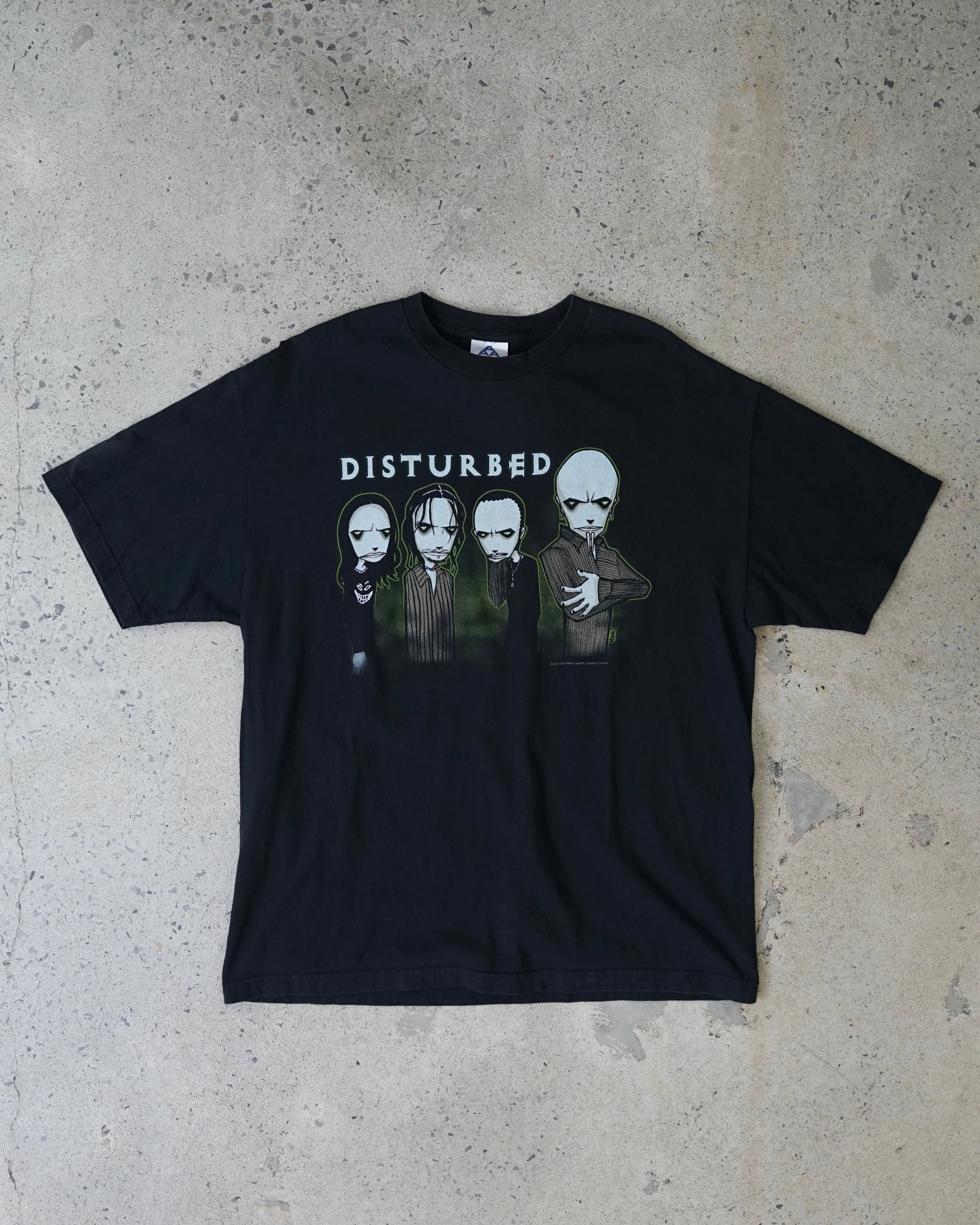 disturbed band 2001 t-shirt – Chez Claude Vintage