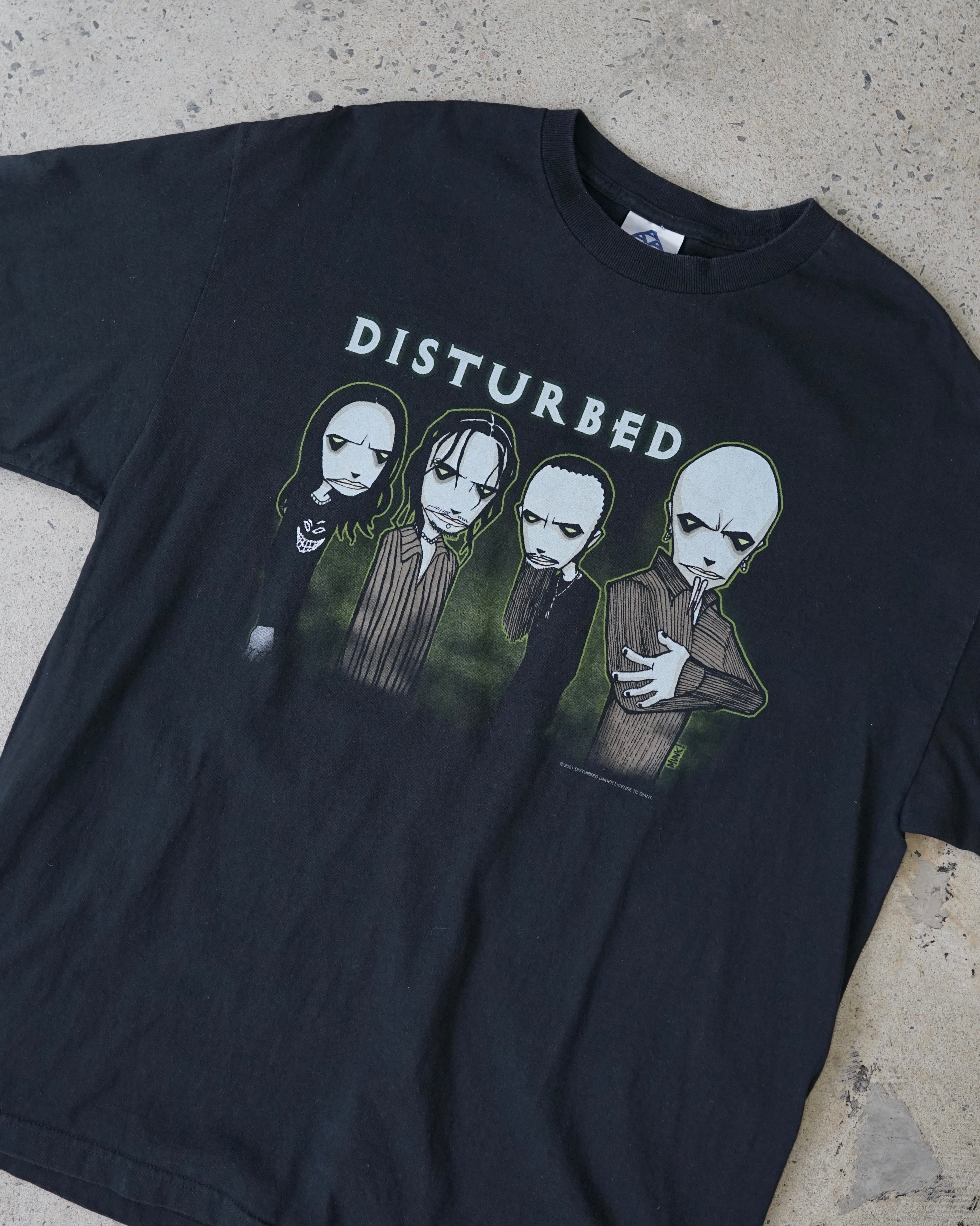 disturbed band 2001 t-shirt – Chez Claude Vintage