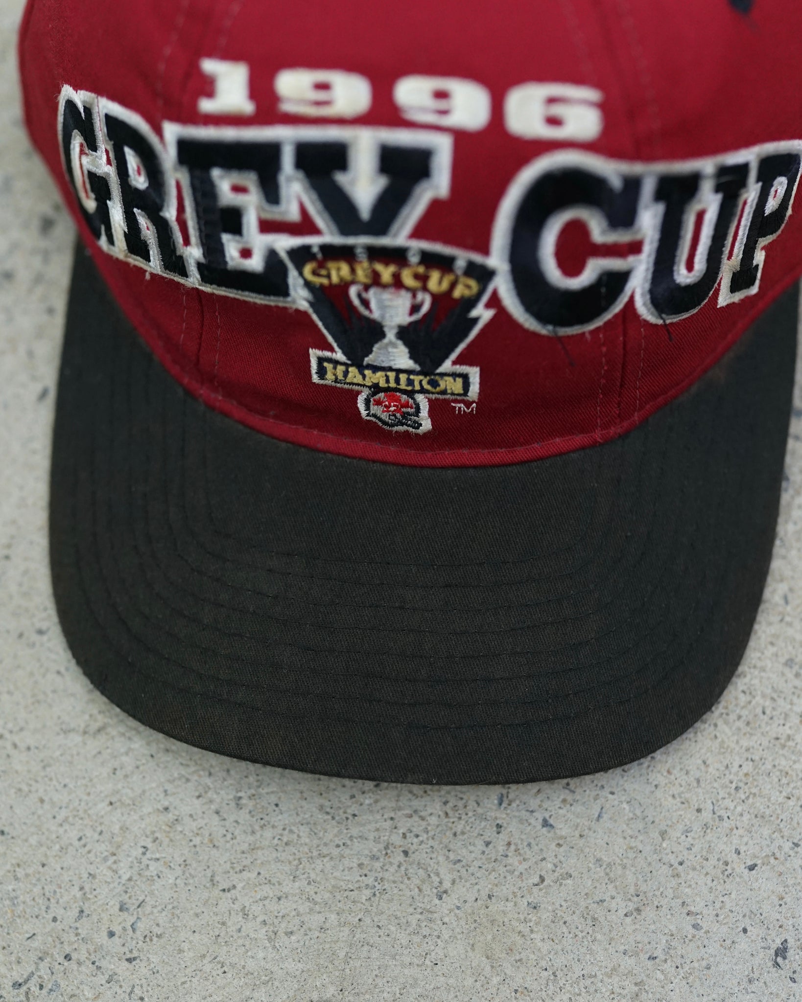 grey cup hamilton 1996 snapback hat