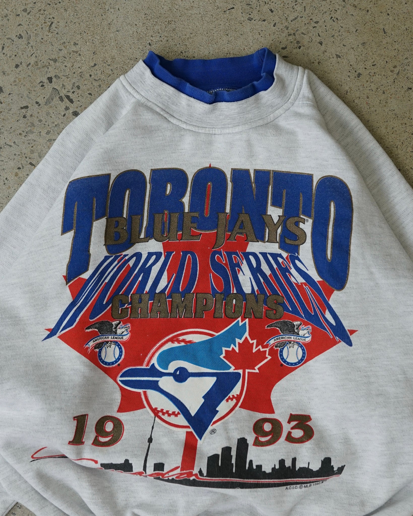 toronto blue jays mlb 1993 crewneck