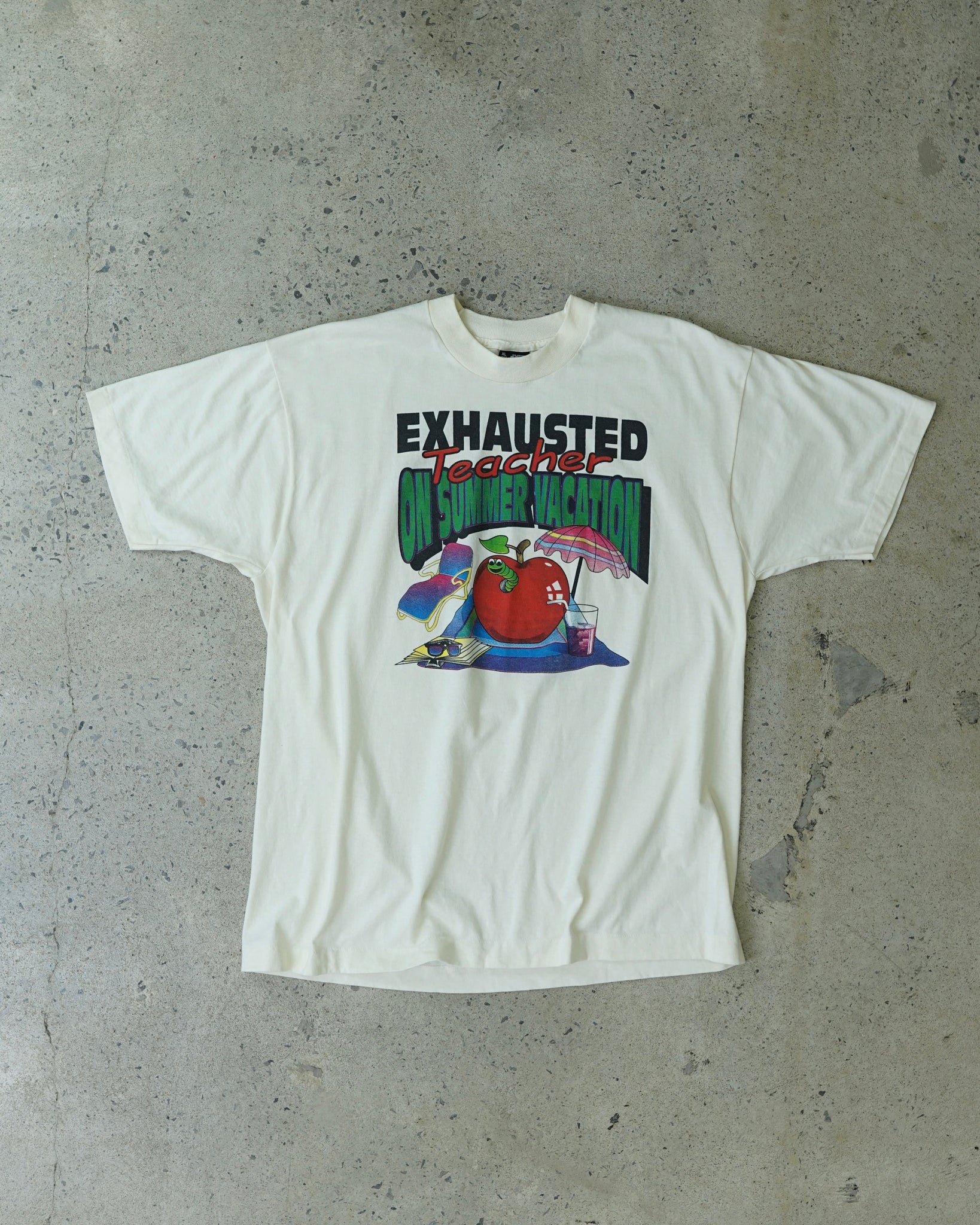 exhausted teacher t-shirt