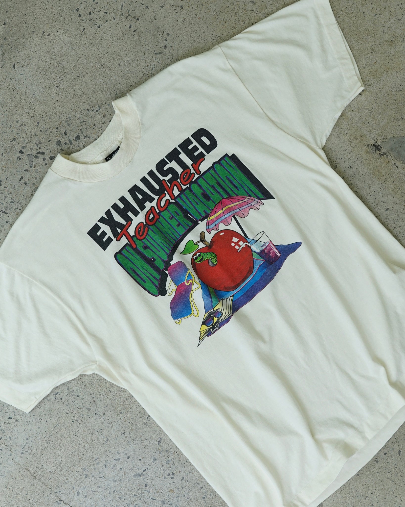 exhausted teacher t-shirt