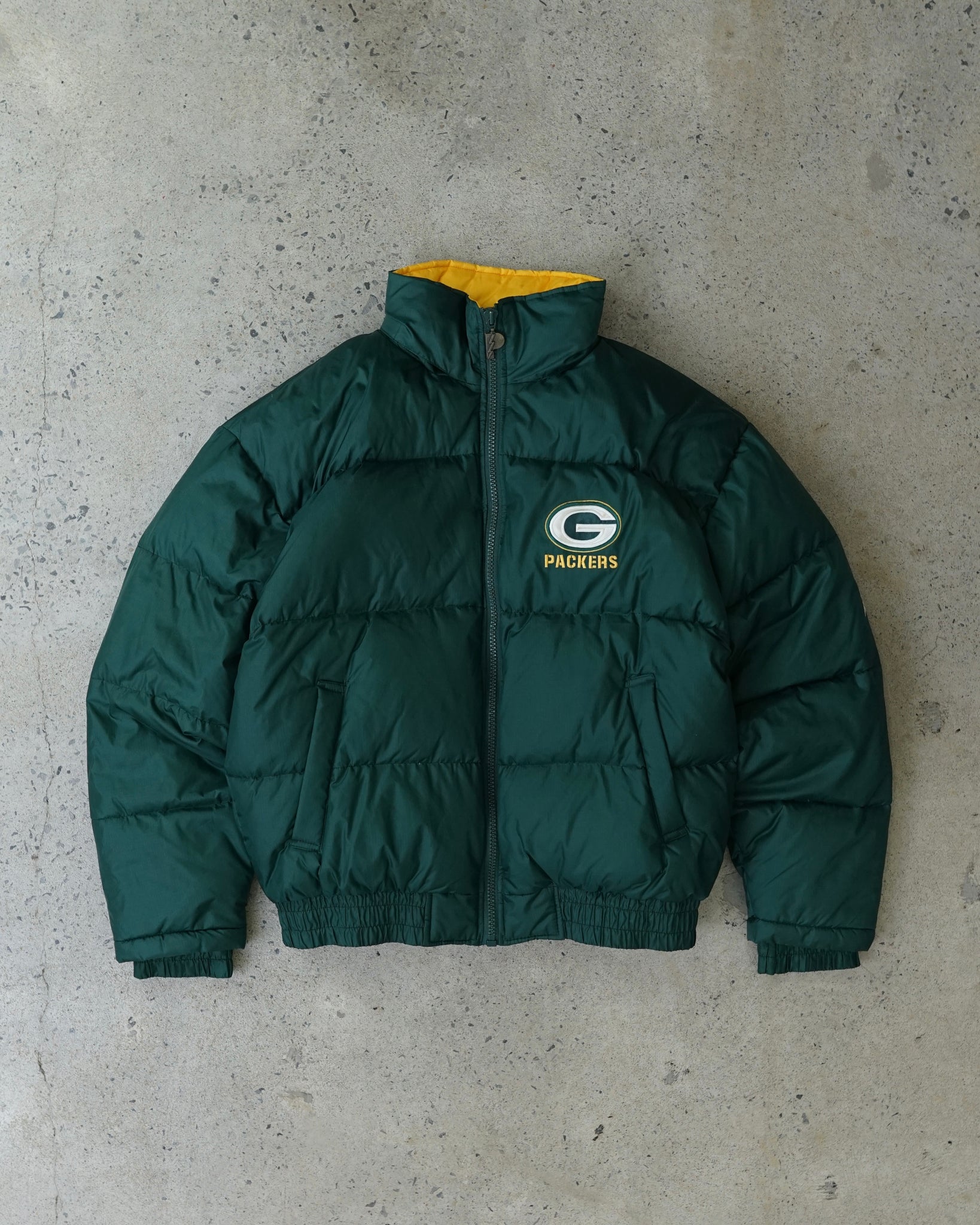 green bay packers pro player puffer jacket