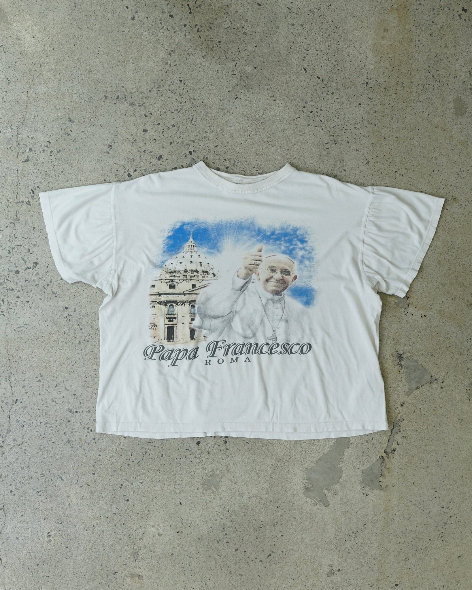 papa francesco roma t-shirt