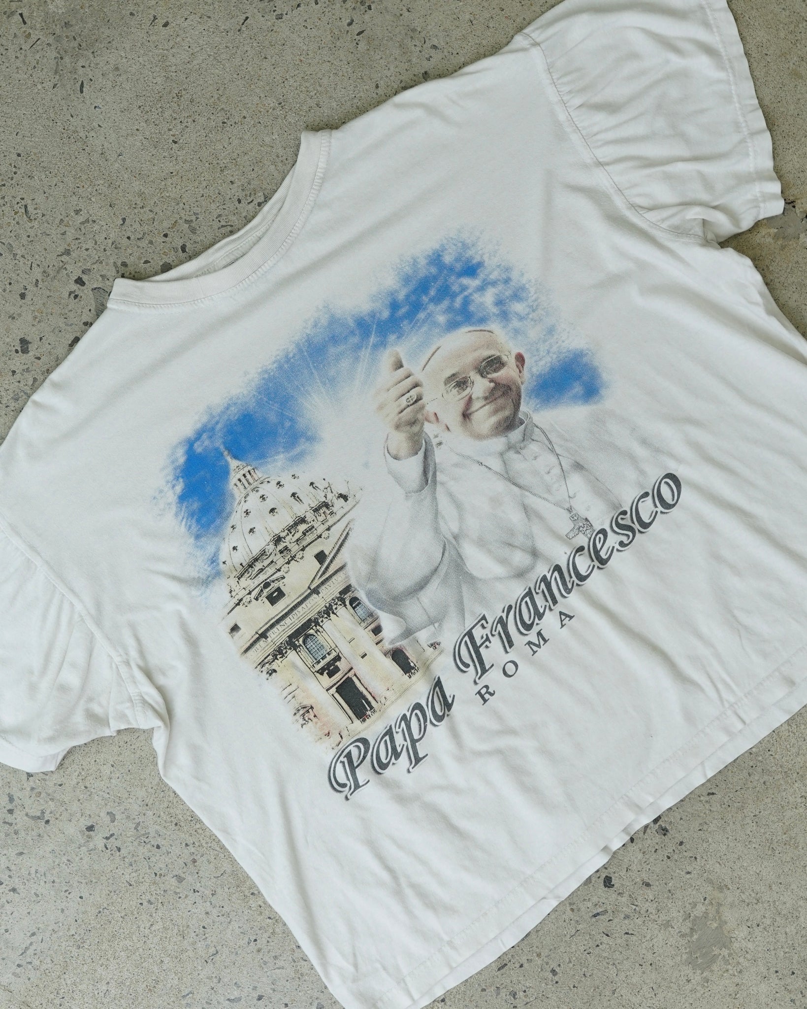 papa francesco roma t-shirt