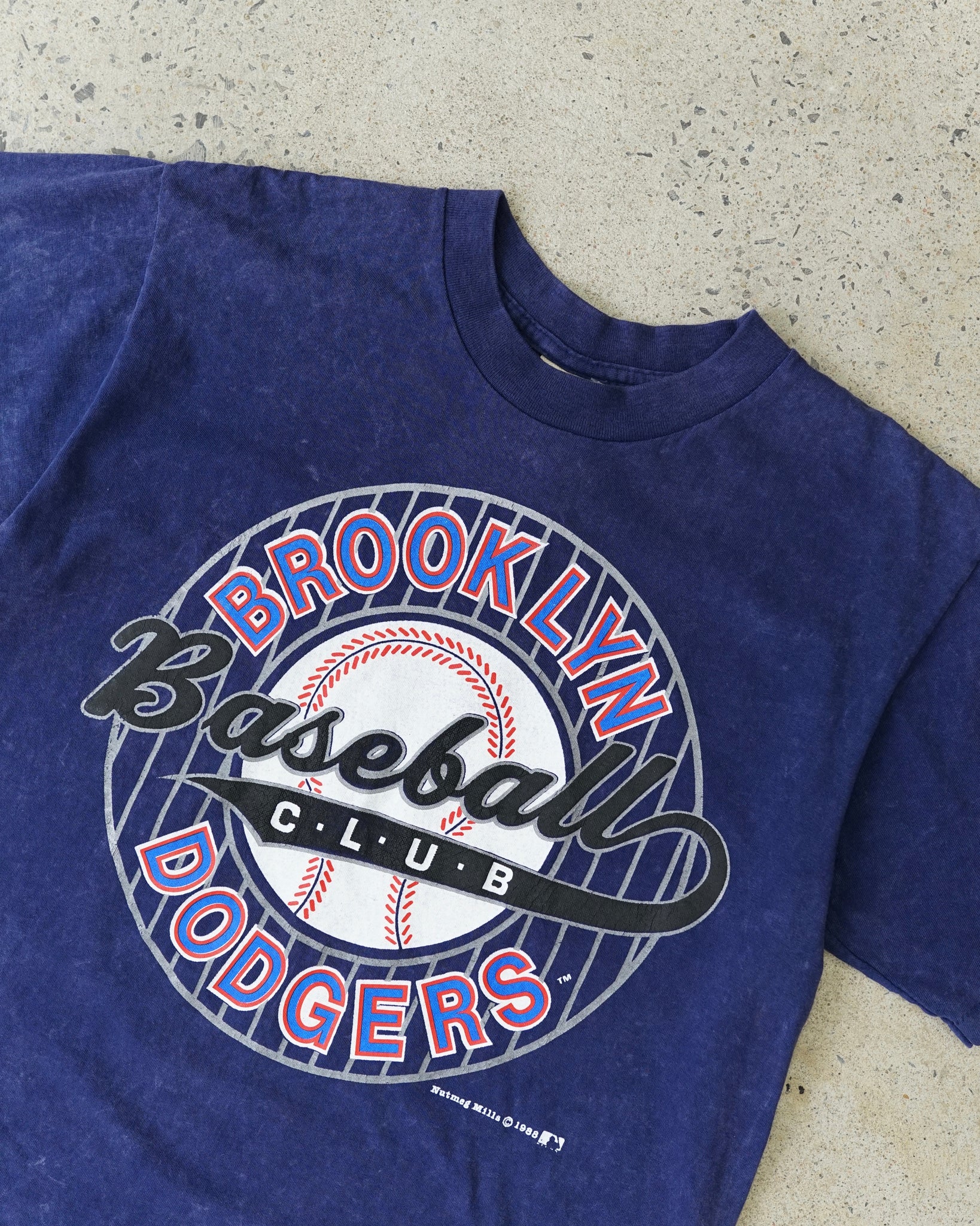 brooklyn dodgers nutmeg t-shirt