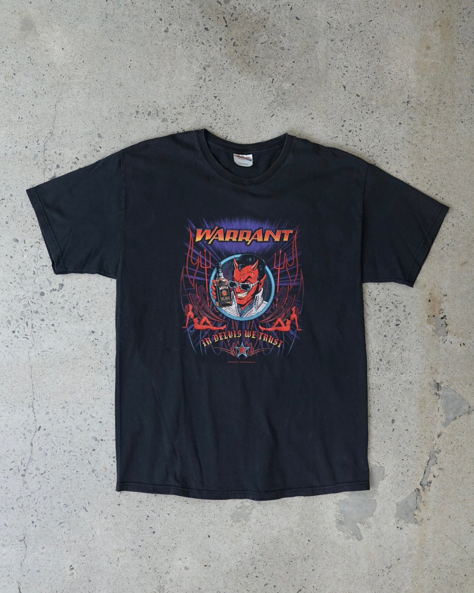 warrant in delvis we trust 2005 t-shirt