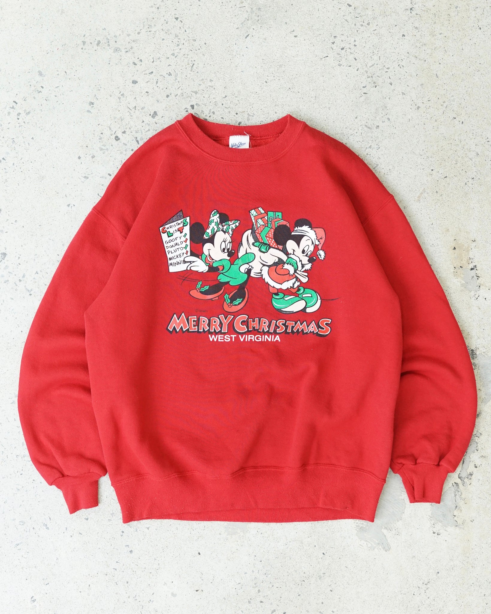 mickey mouse christmas crewneck - medium