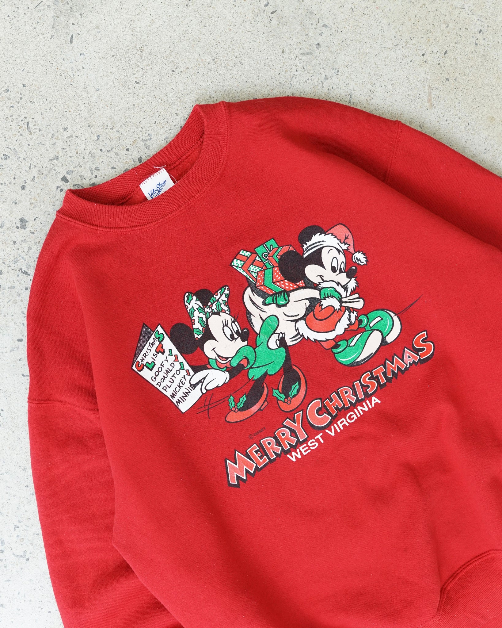 mickey mouse christmas crewneck - medium