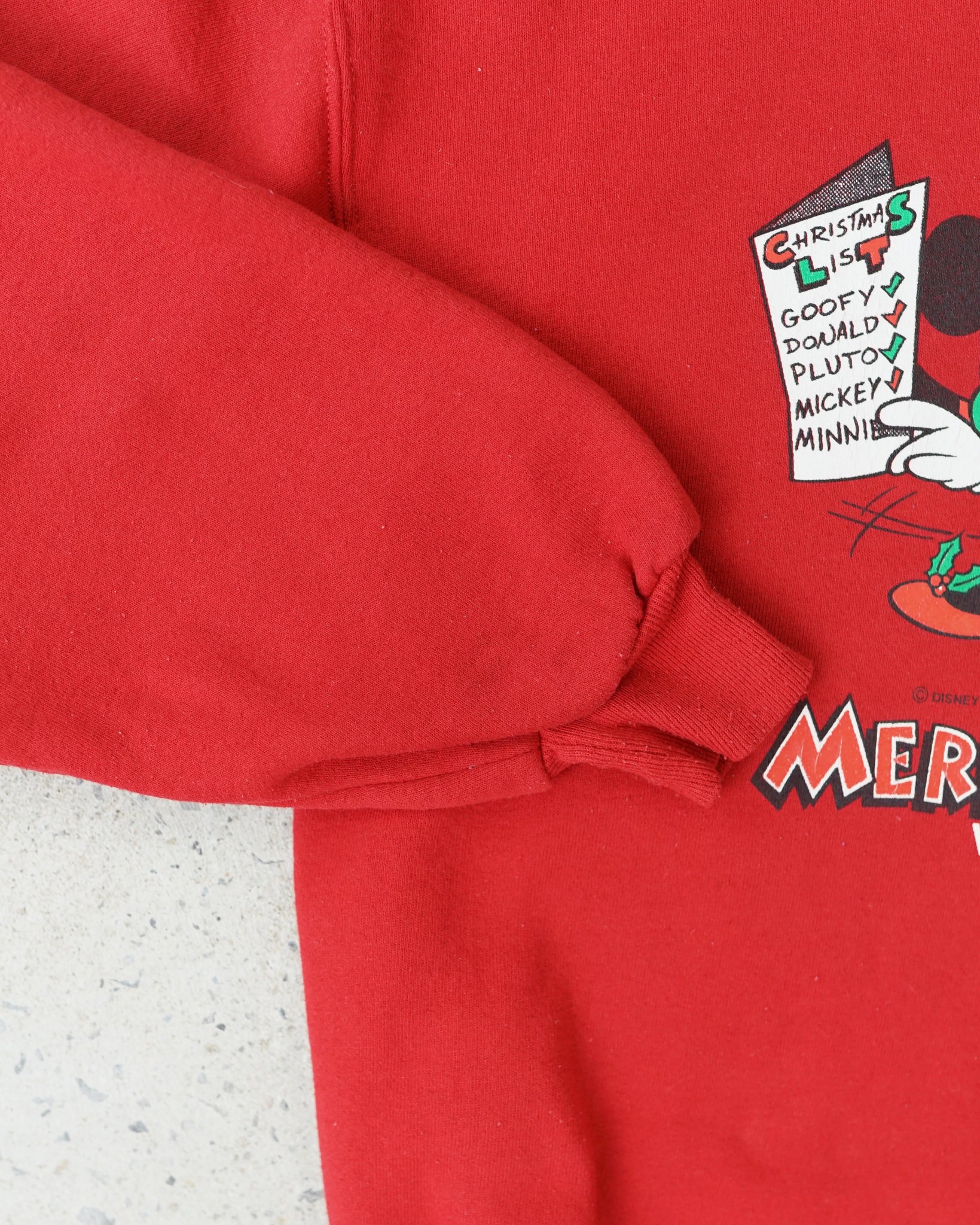 mickey mouse christmas crewneck - medium