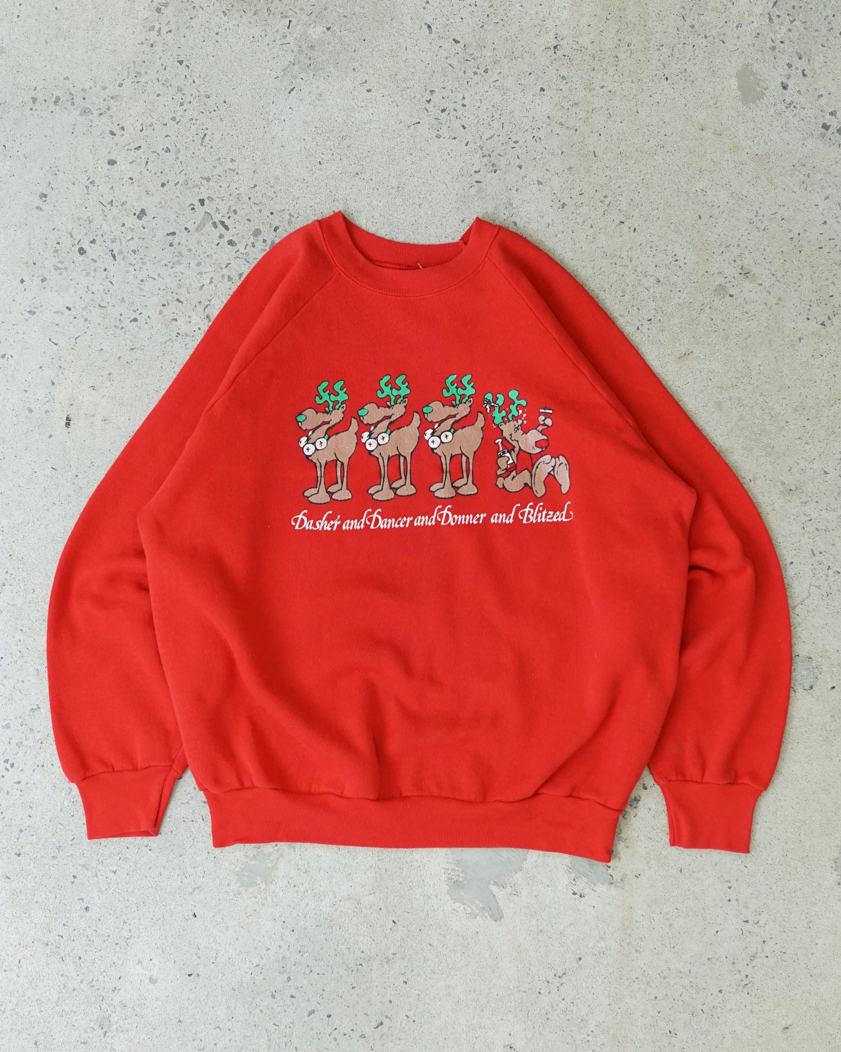 christmas reindeers crewneck - medium