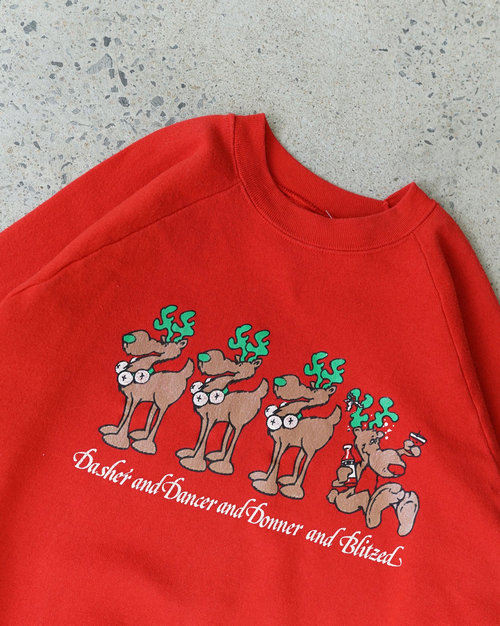 christmas reindeers crewneck - medium