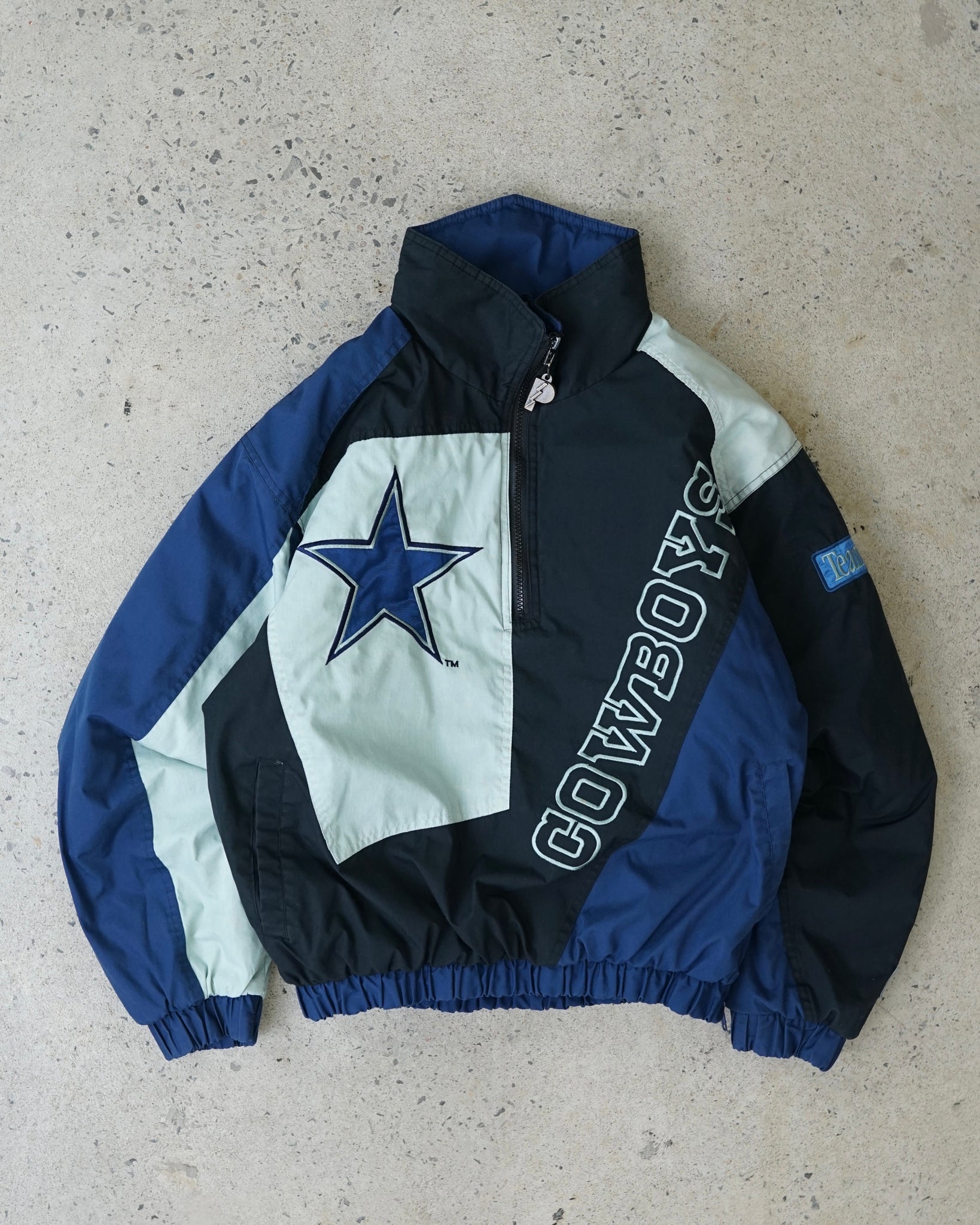 dallas cowboys football nfl 1/2 zip jacket