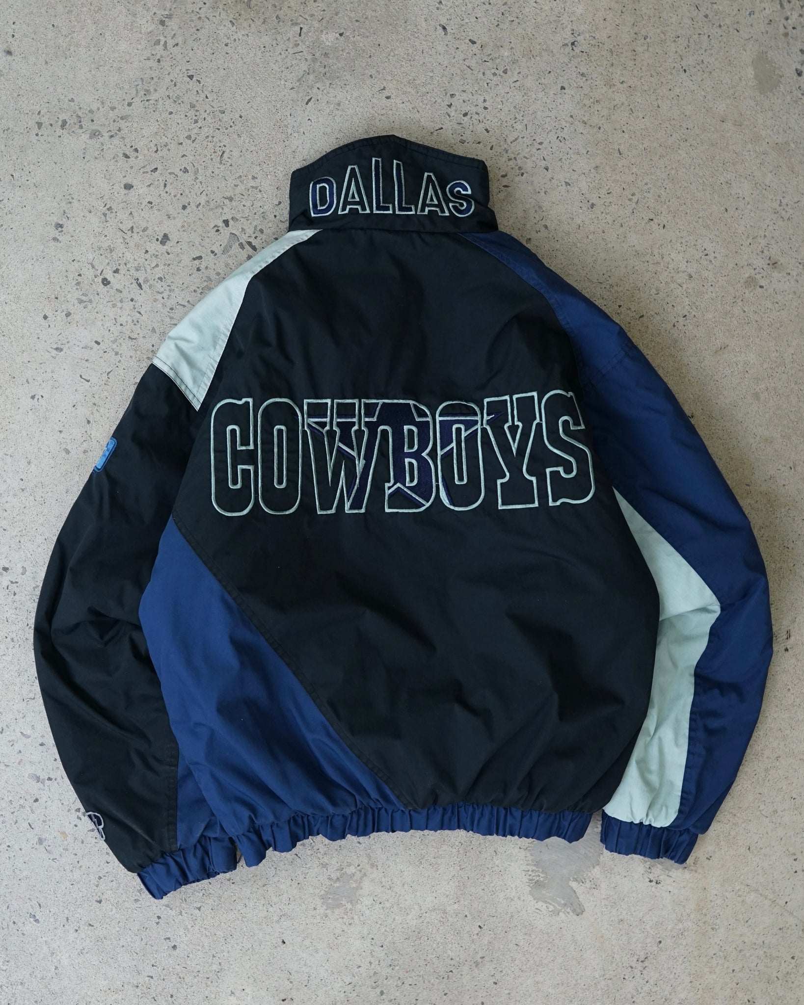 dallas cowboys football nfl 1/2 zip jacket