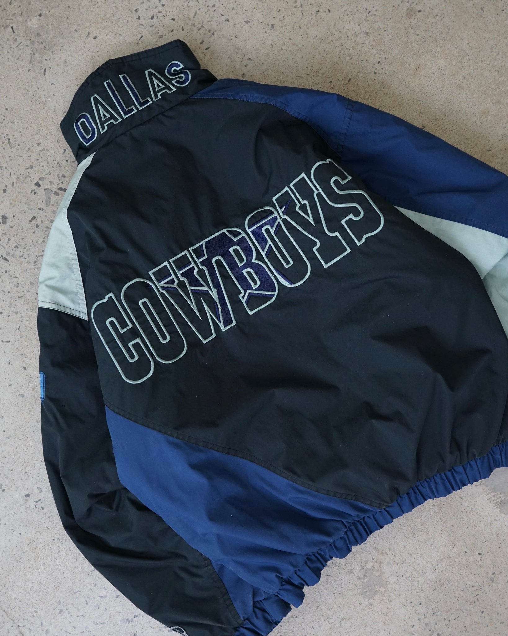 dallas cowboys football nfl 1/2 zip jacket