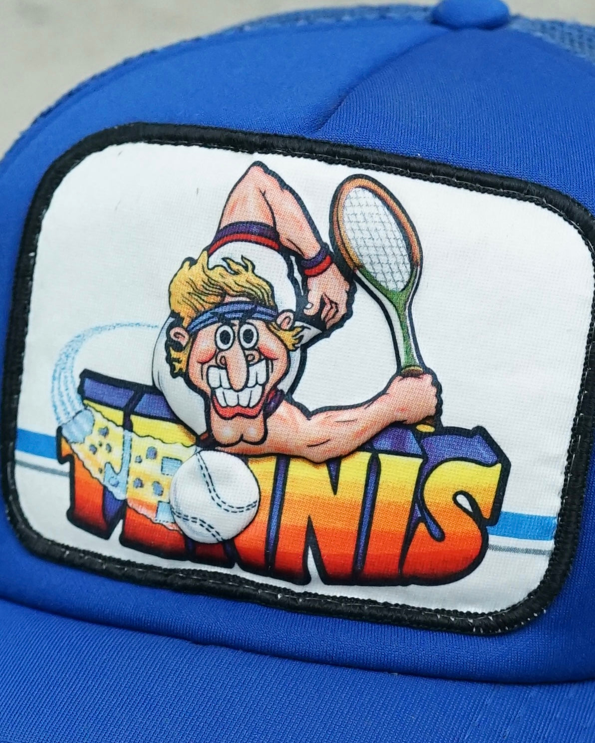 3d tennis player trucker hat