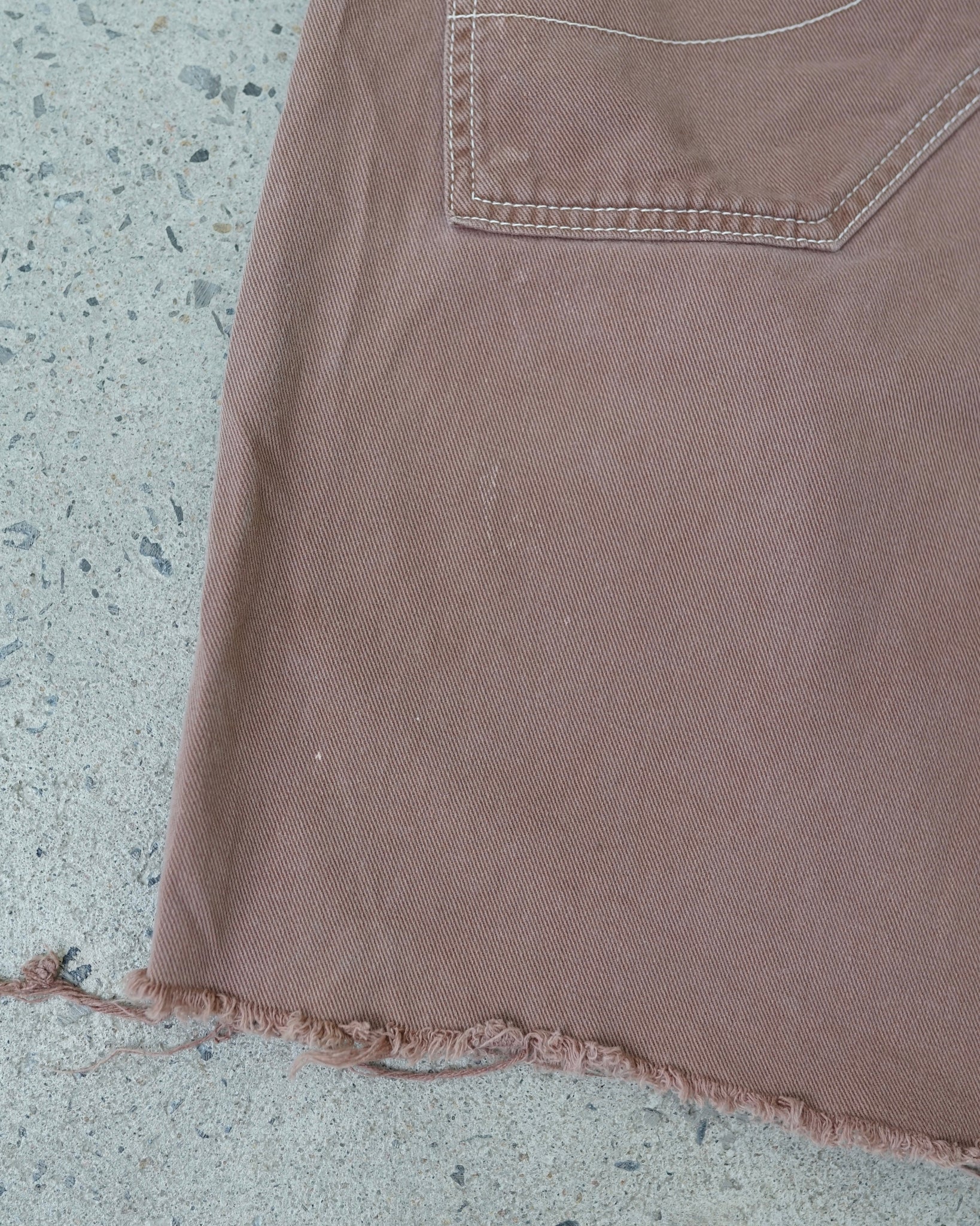 split jean shorts