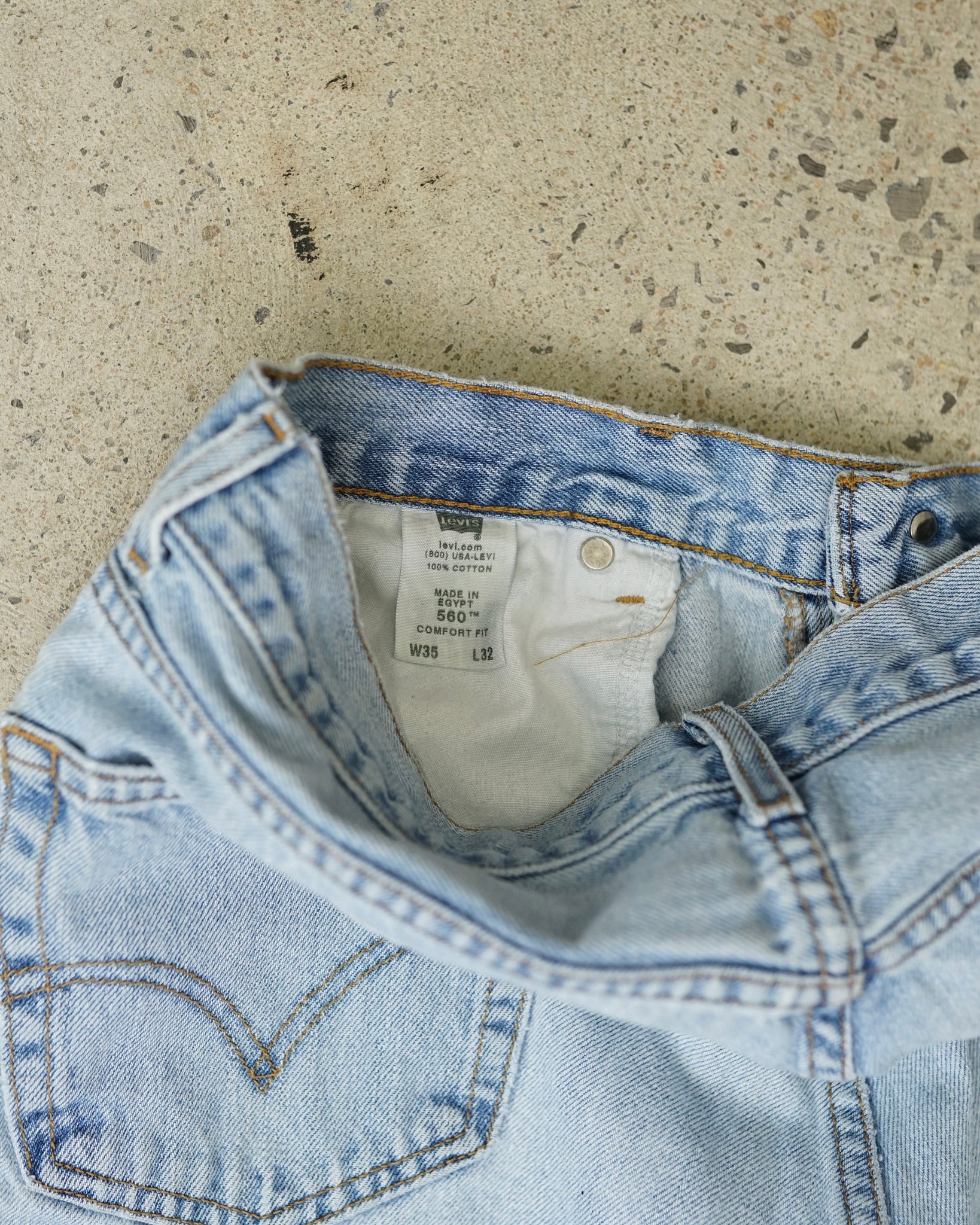 levi's 560 jean shorts
