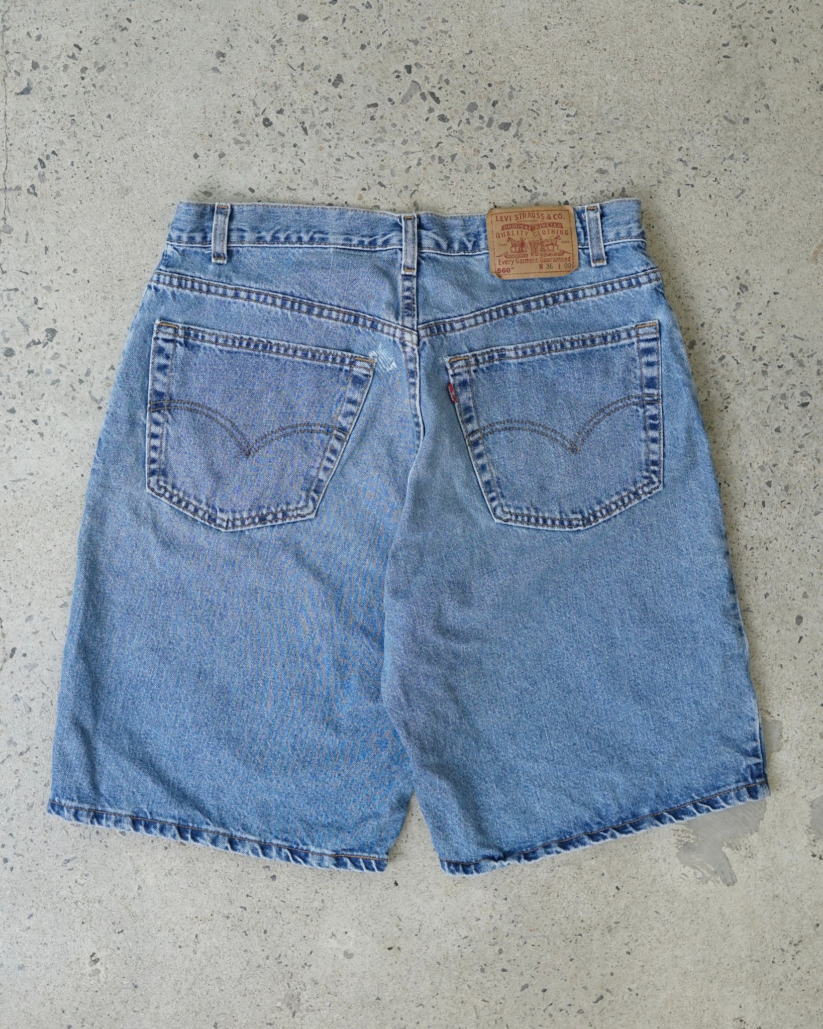 levi's 560 jean shorts