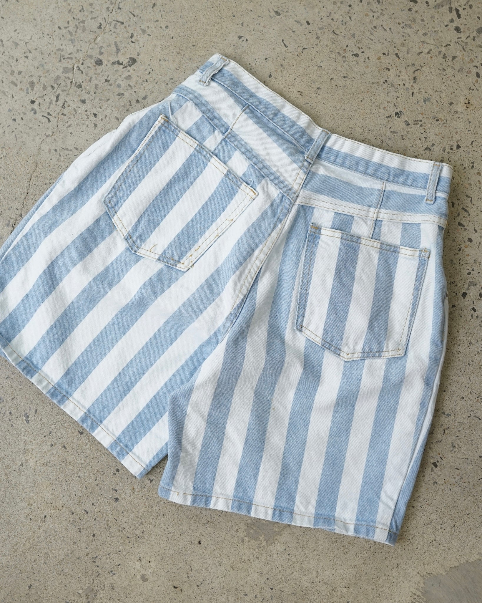 tribal stripped jeans shorts