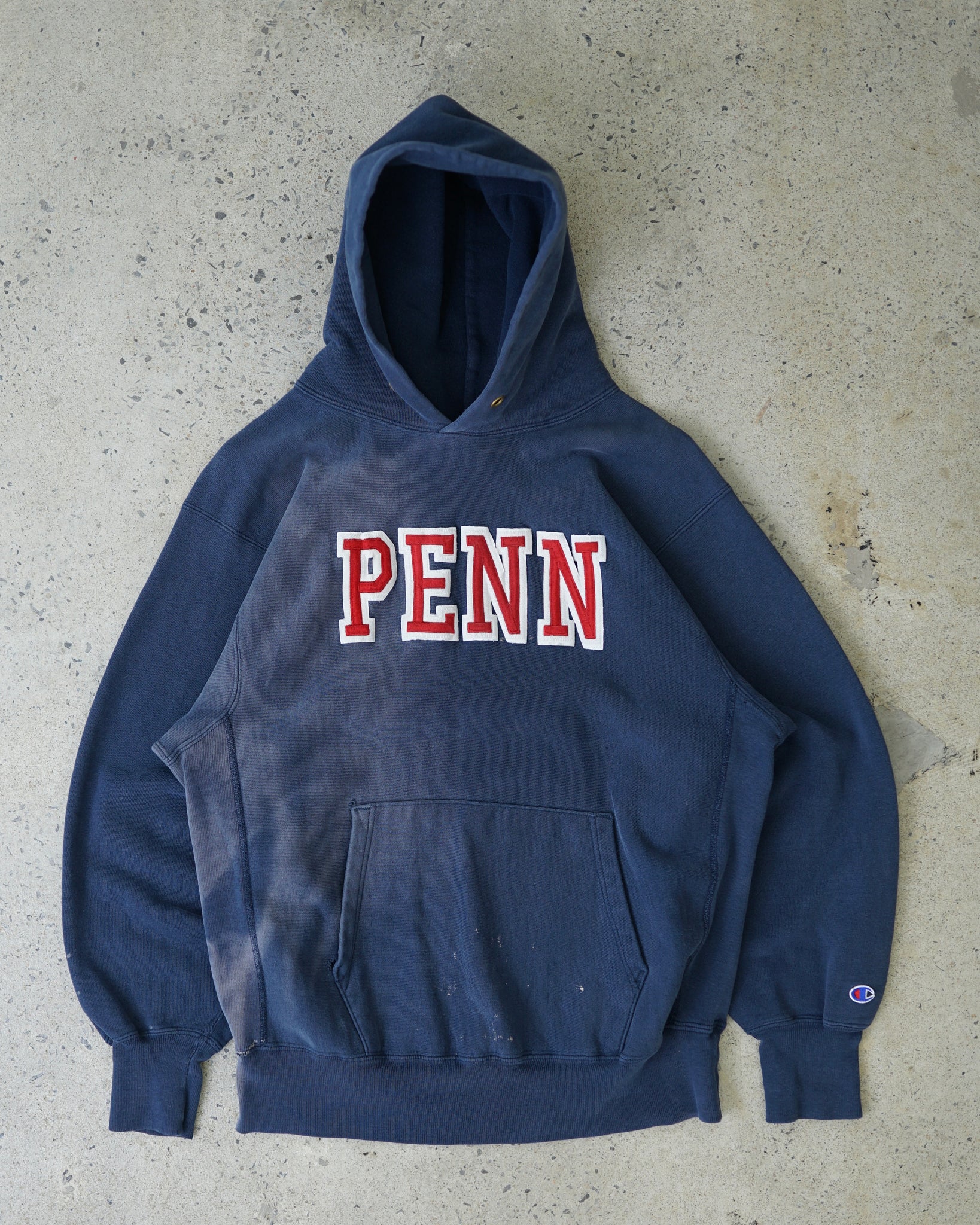 penn state champion reverse weave hoodie - slim large