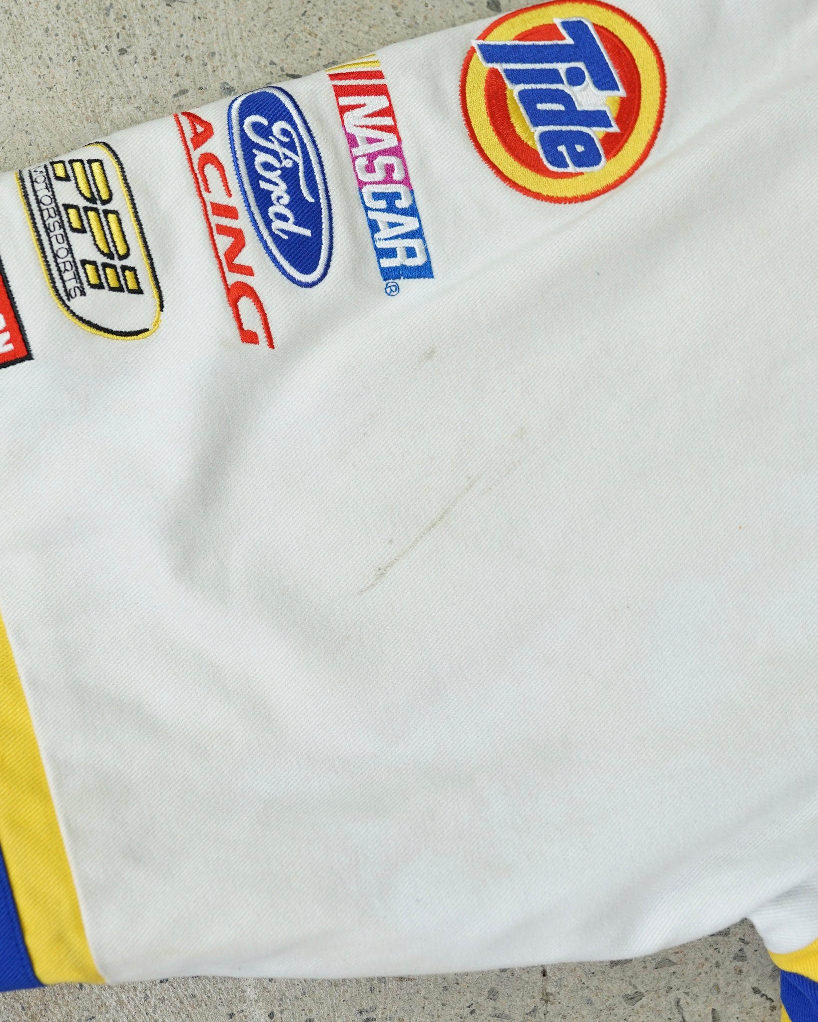 tide ford ricky craven autographed nascar jacket