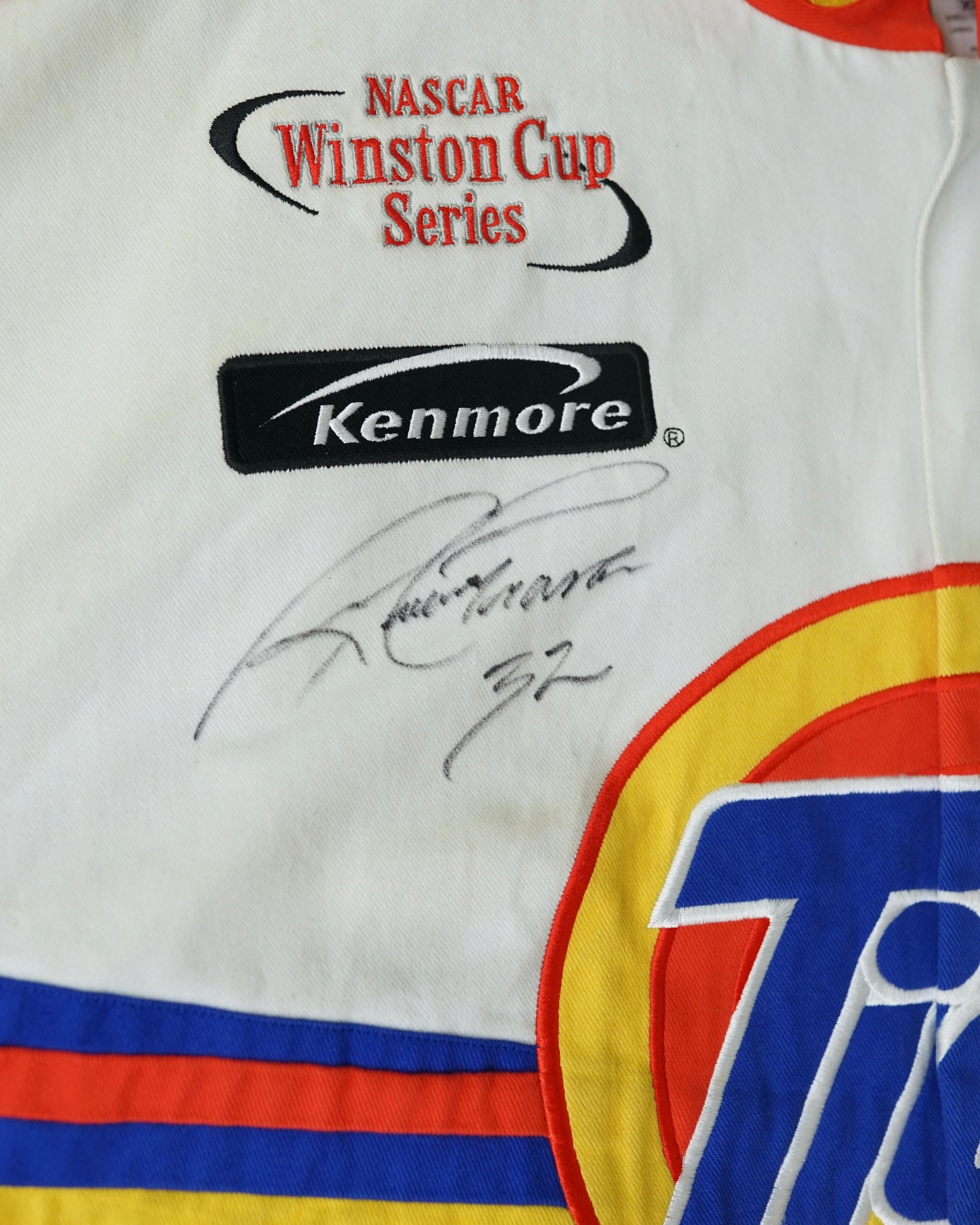 tide ford ricky craven autographed nascar jacket