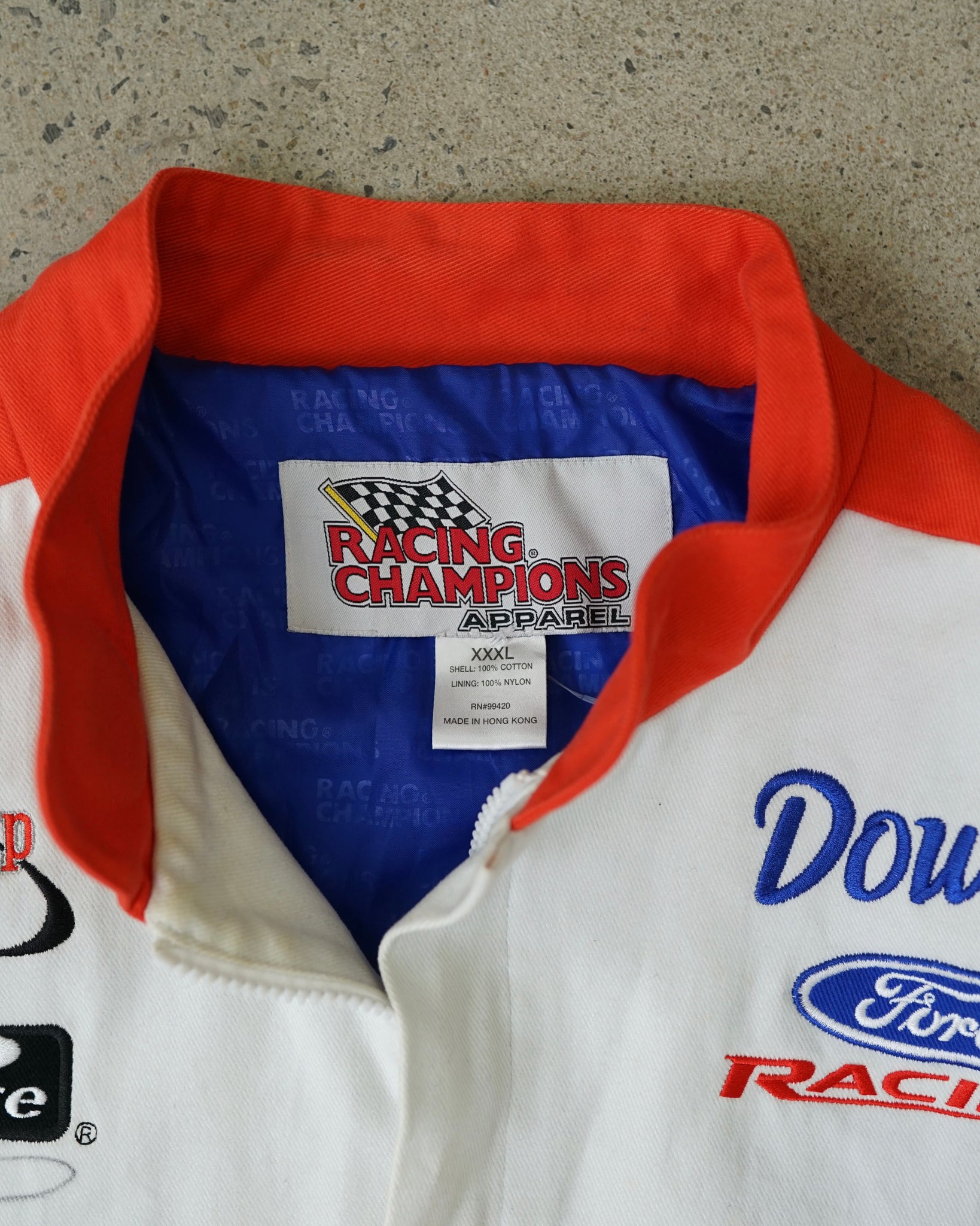 tide ford ricky craven autographed nascar jacket
