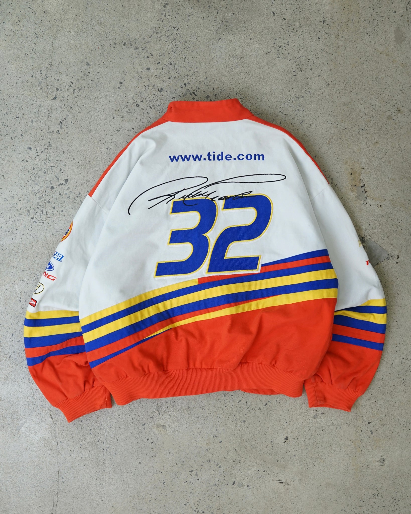 tide ford ricky craven autographed nascar jacket